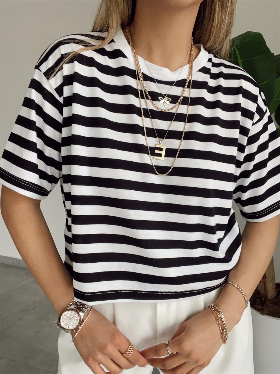 Çizgili Kısa Basic