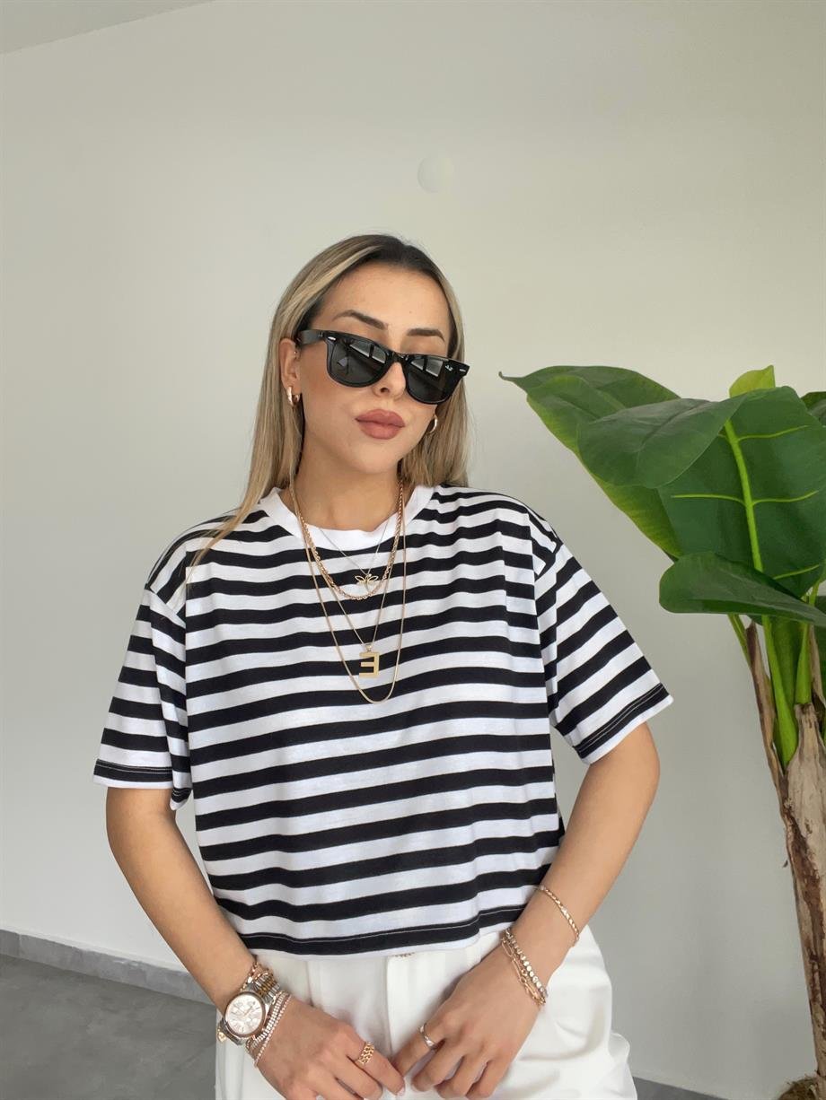 Çizgili Kısa Basic