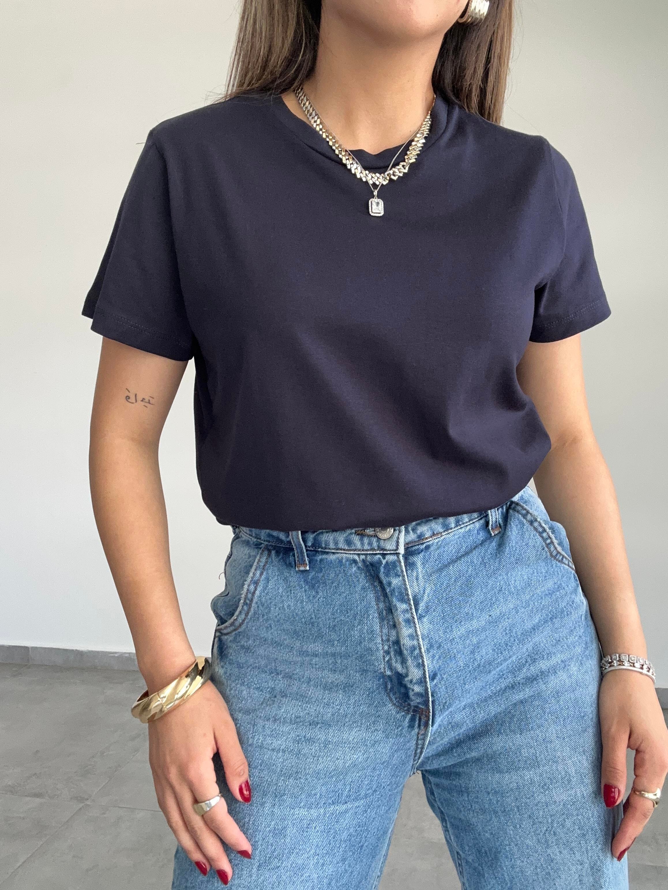 Cs Lacivert Basic Tişört