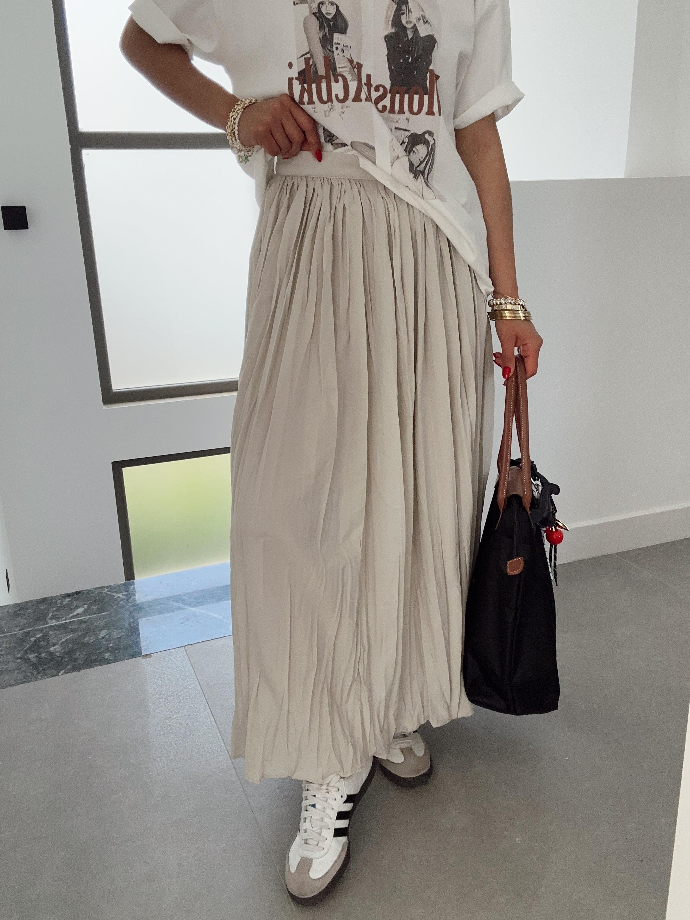 Ekru Baskılı Tişört