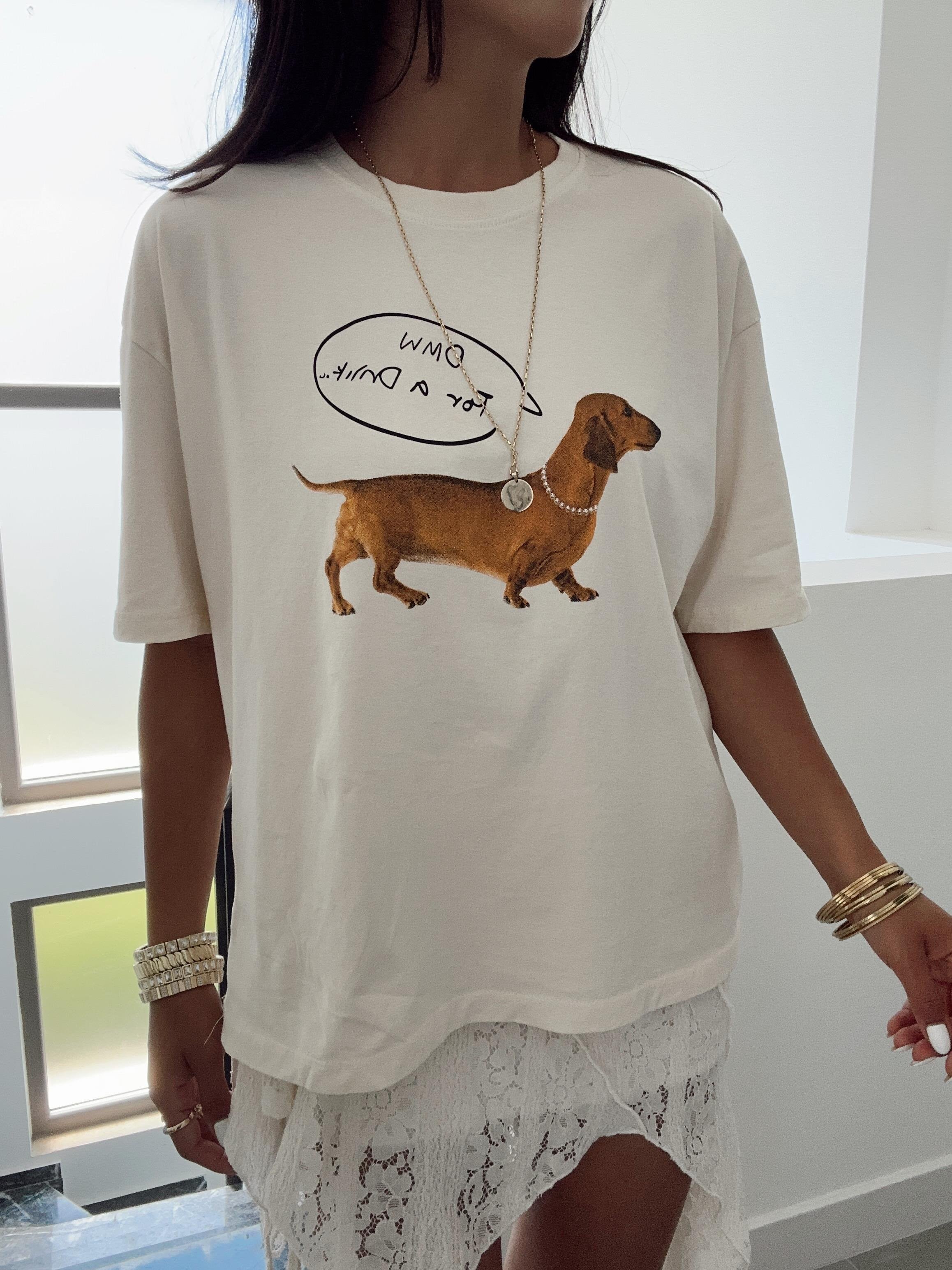 Ekru Baskılı Tshirt