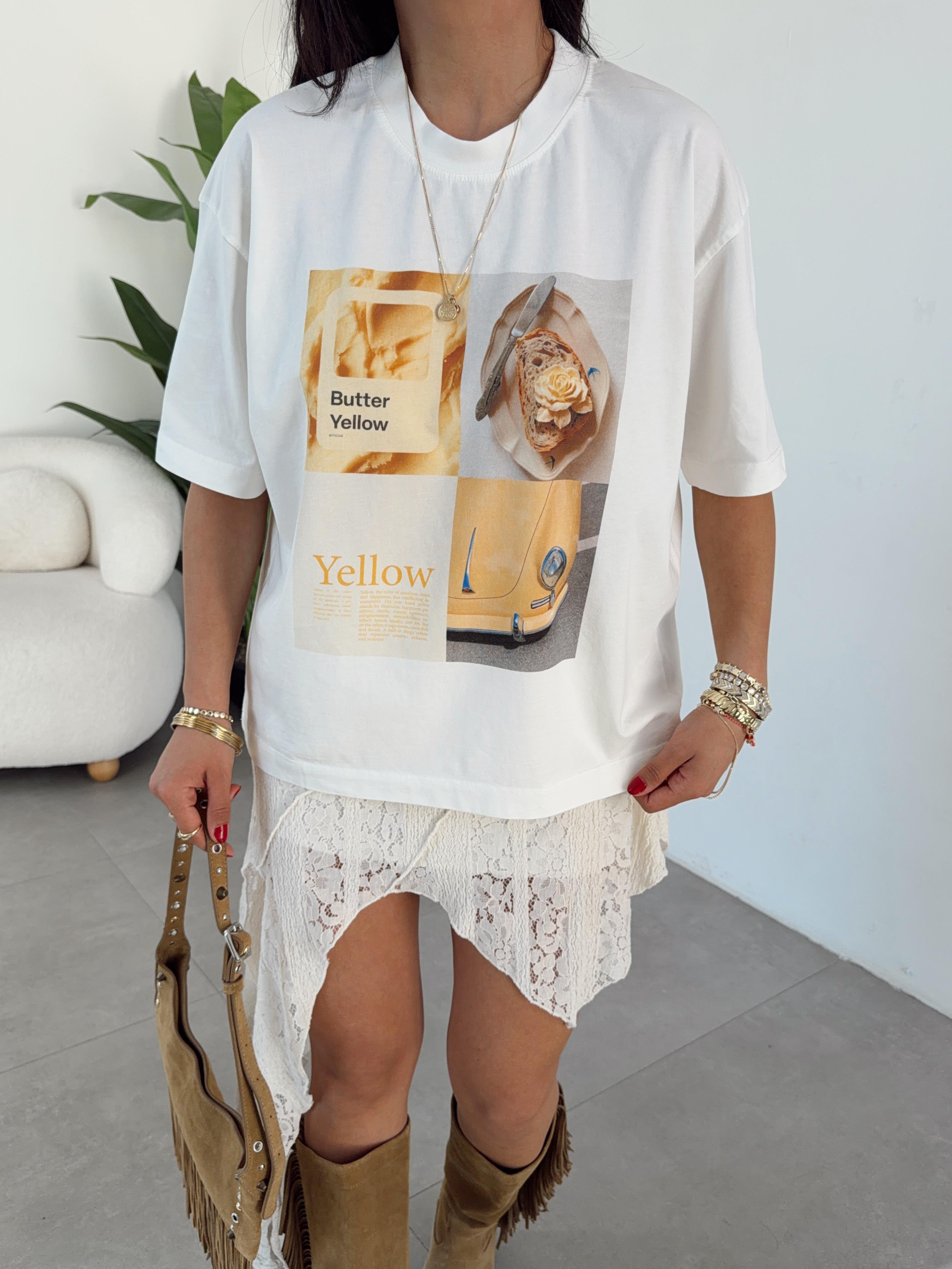 Ekru Butter Yellow Tshirt