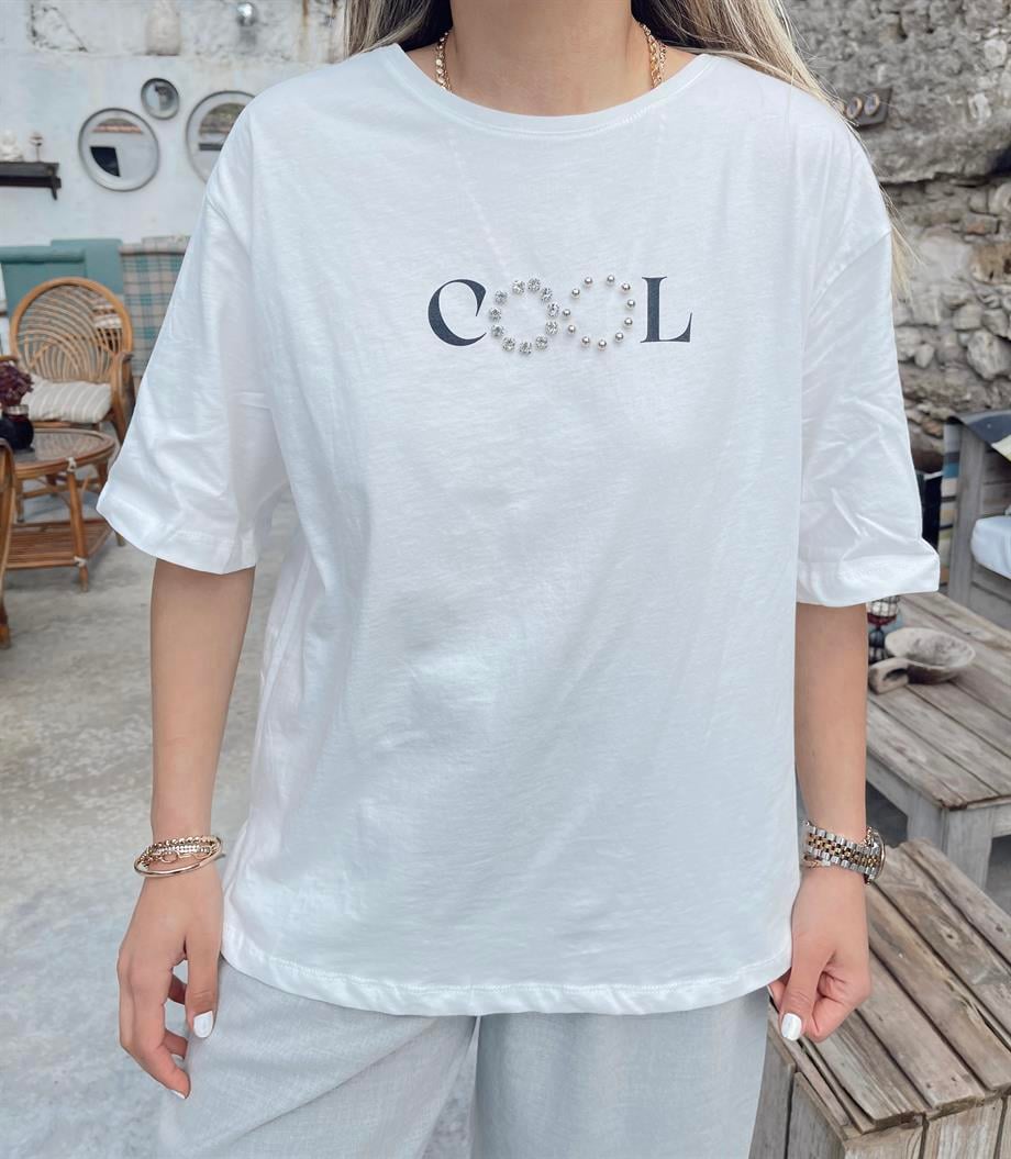 Ekru Cool Tişört