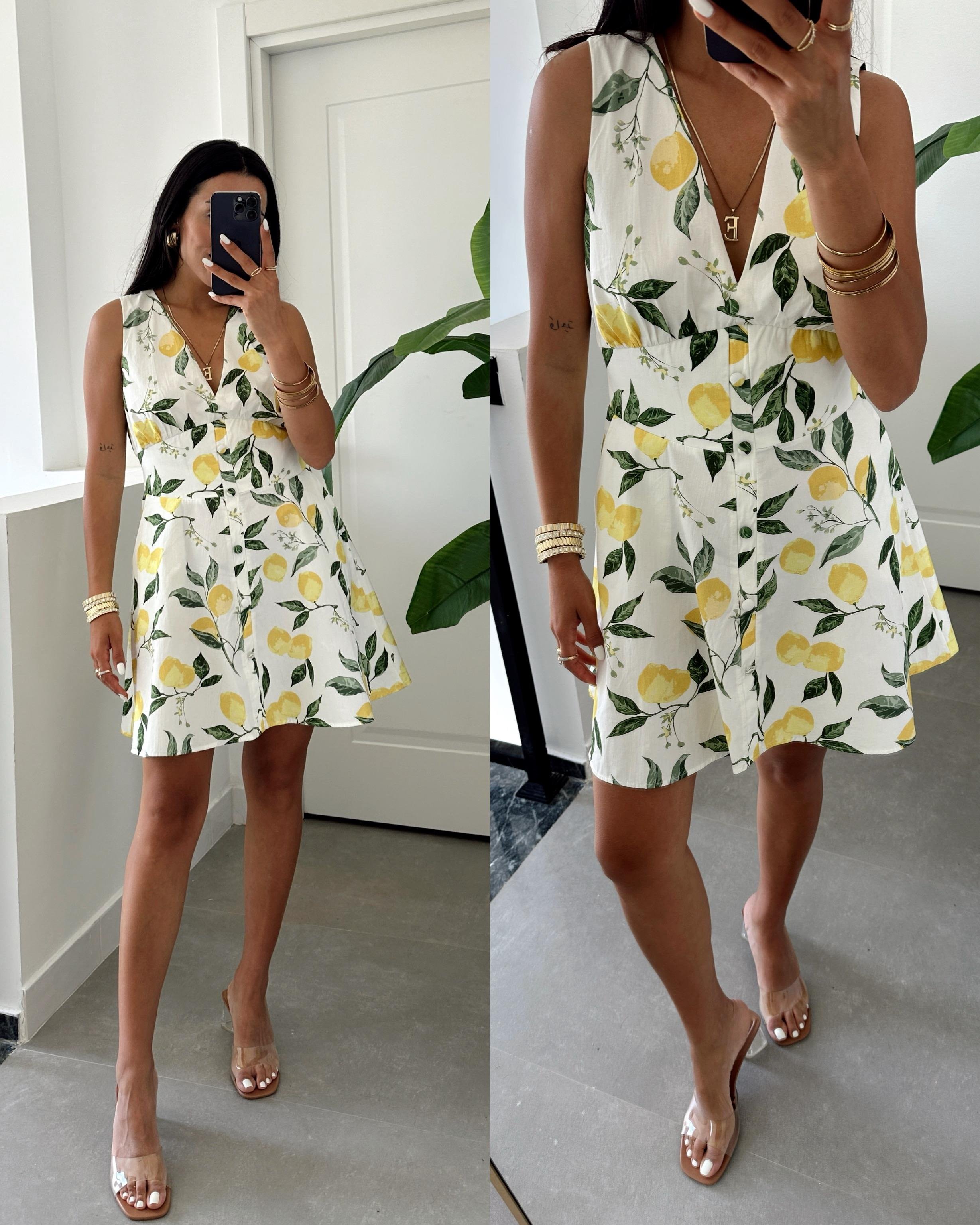 Ekru Lui Dalira Elbise