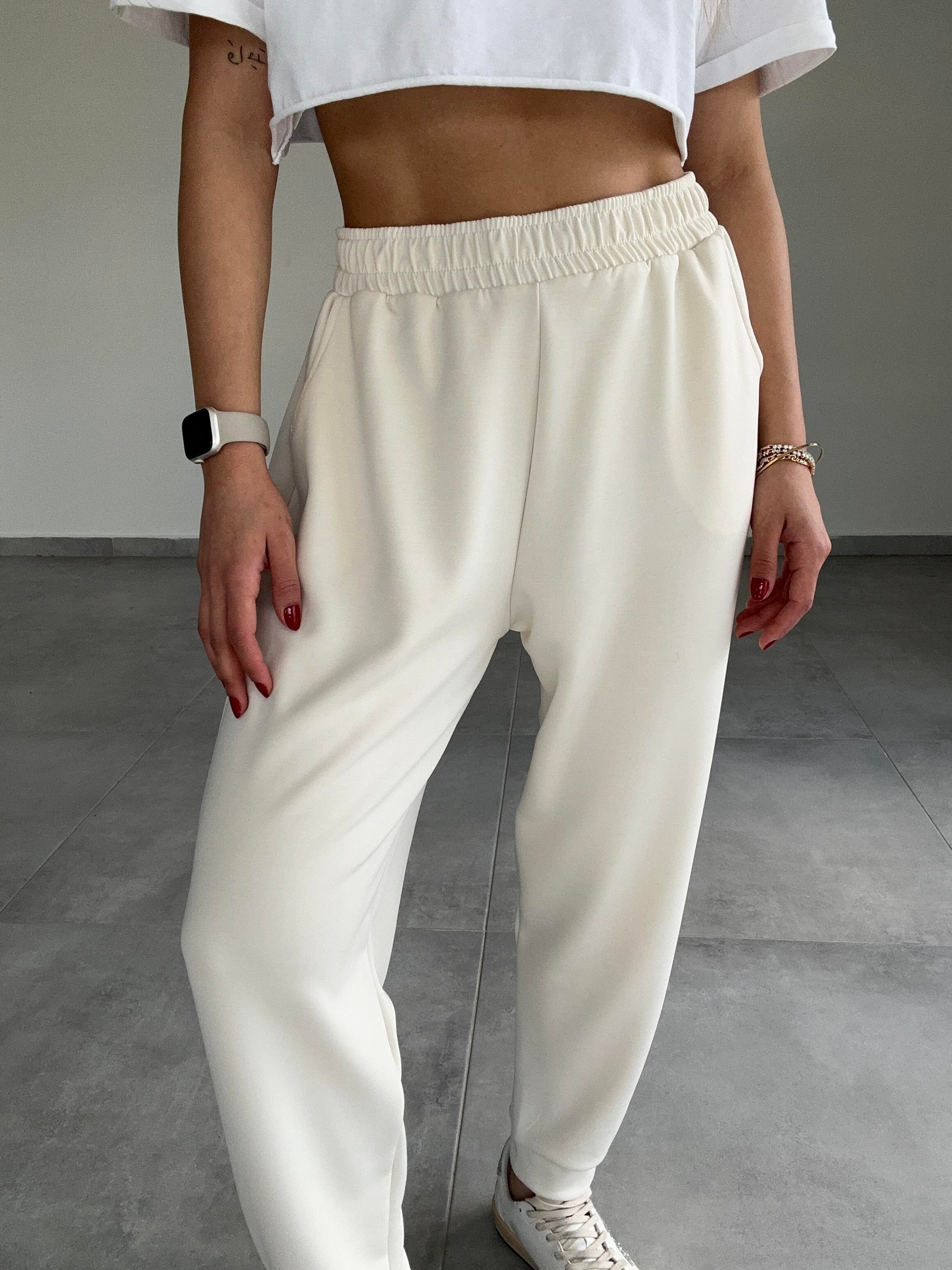 Ekru Modal Kumaş Eşofman