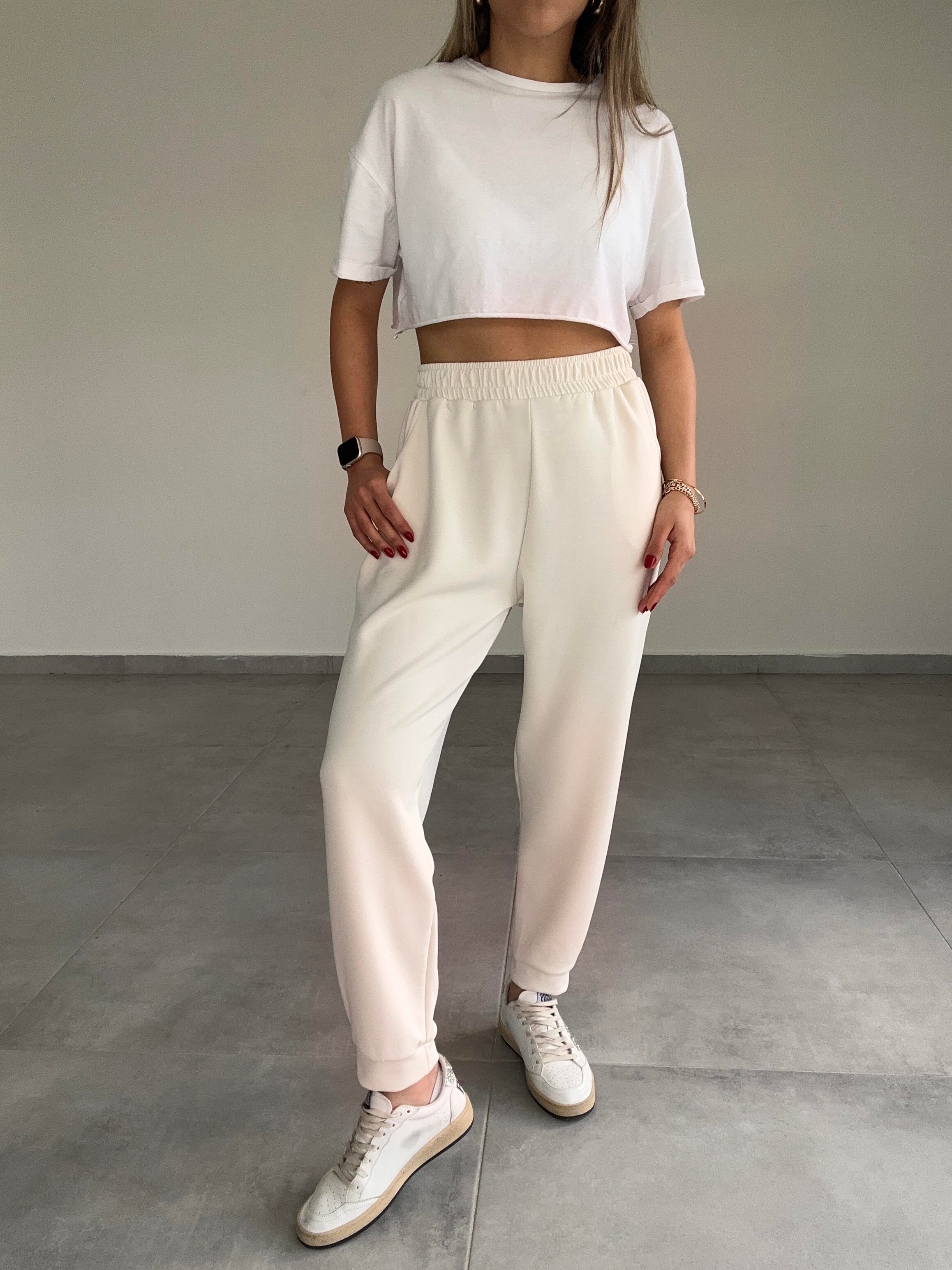 Ekru Modal Kumaş Eşofman