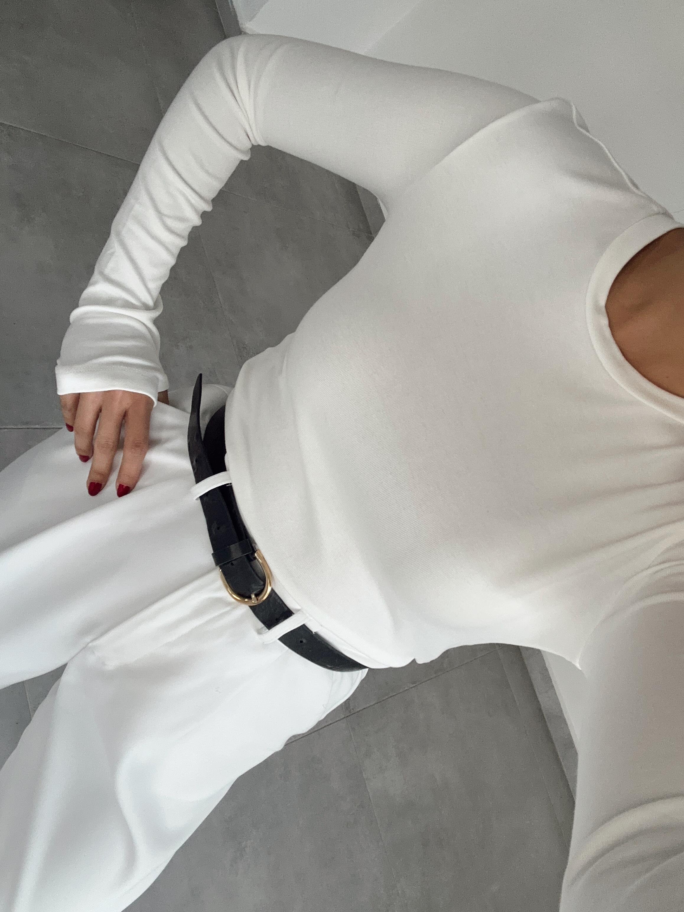 Ekru Parmak Geçirmeli Badi