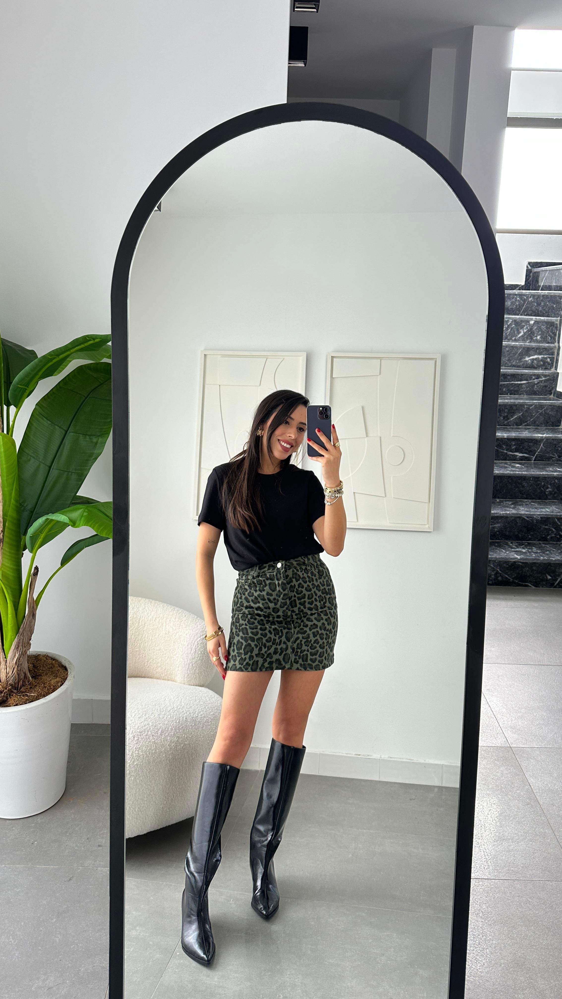 Gabardin Leopar Etek