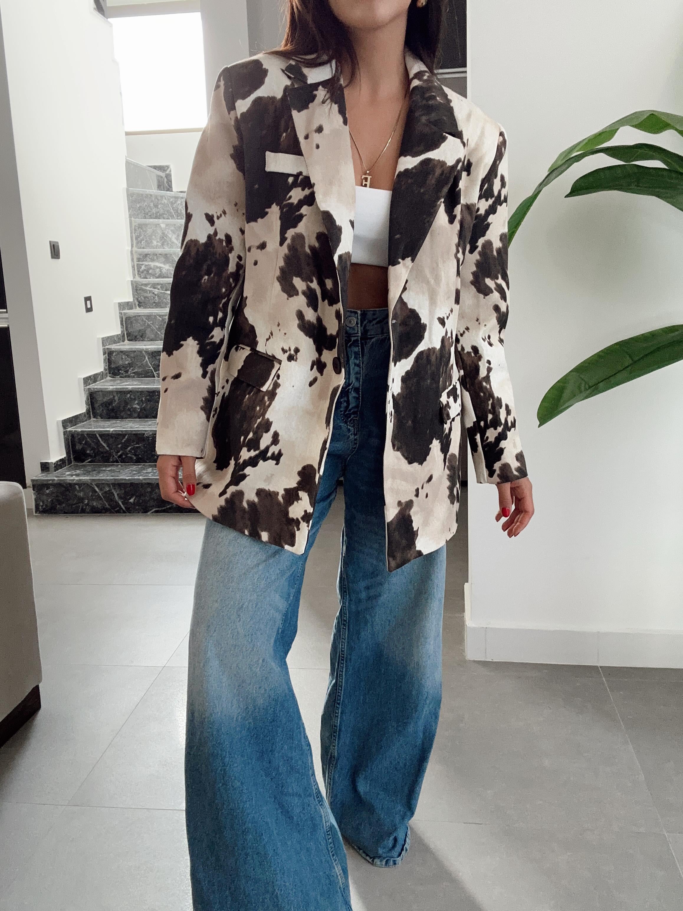 Gabardin Oversize Ceket