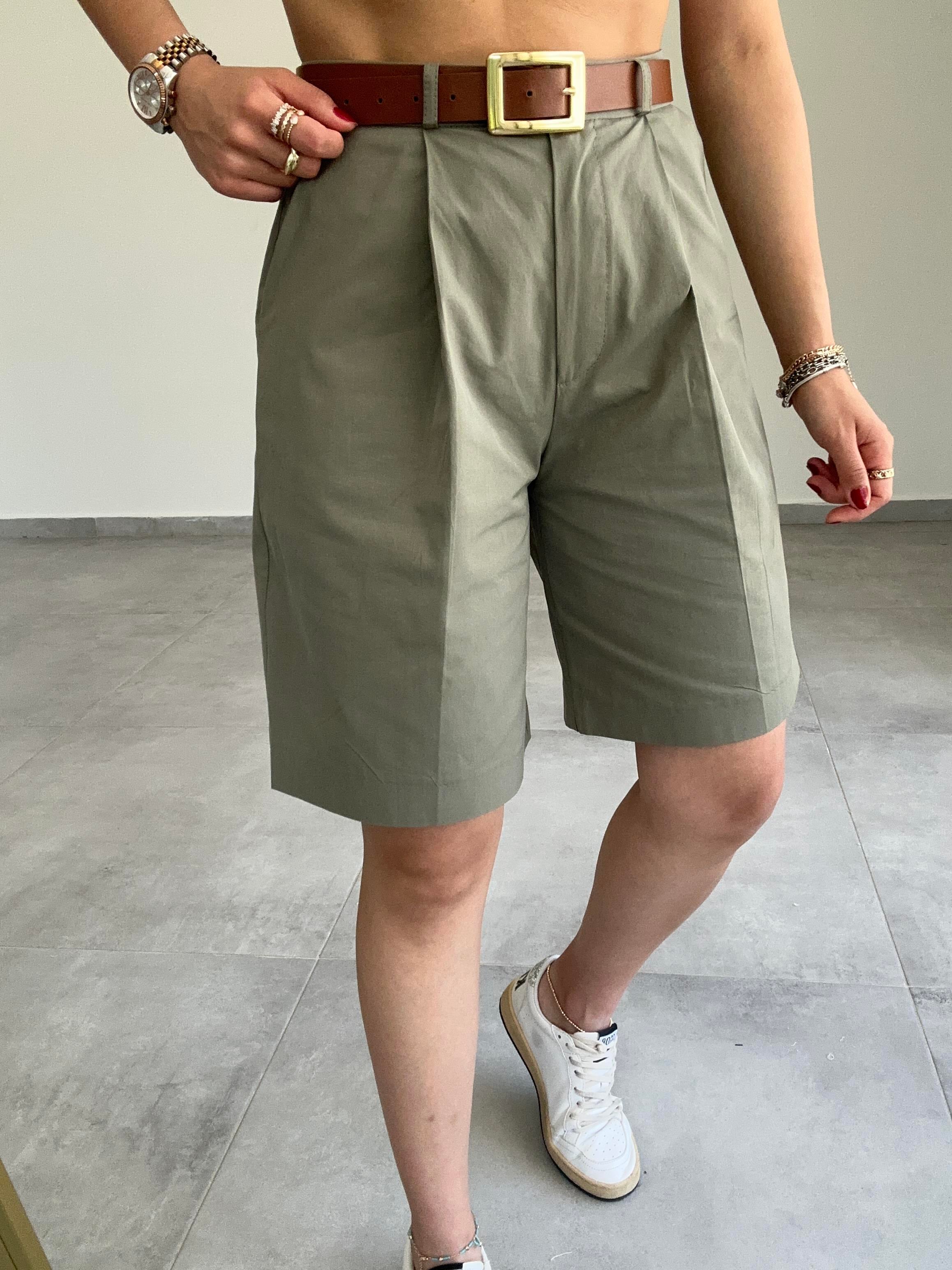 Haki Bermuda Şort