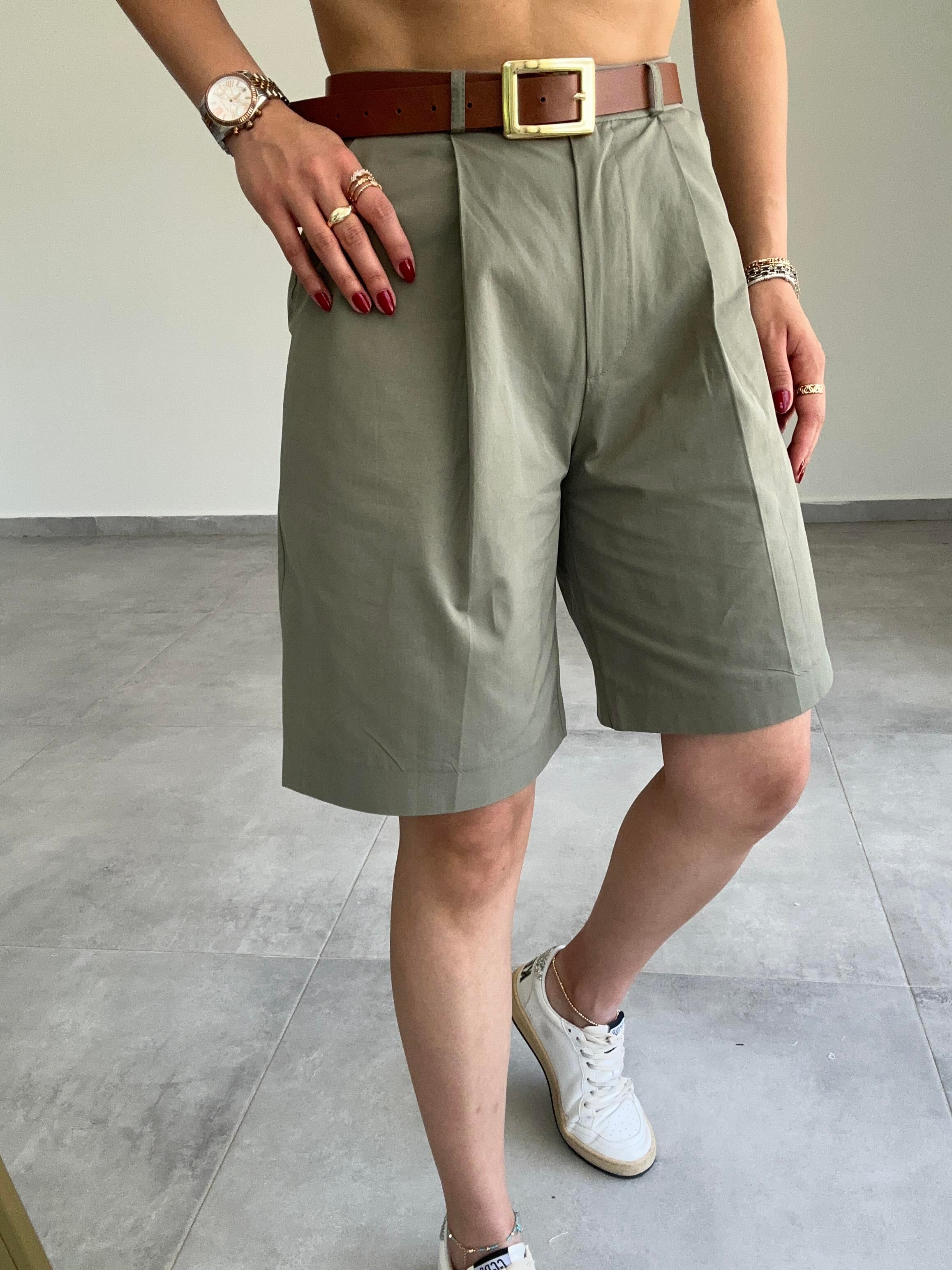 Haki Bermuda Şort