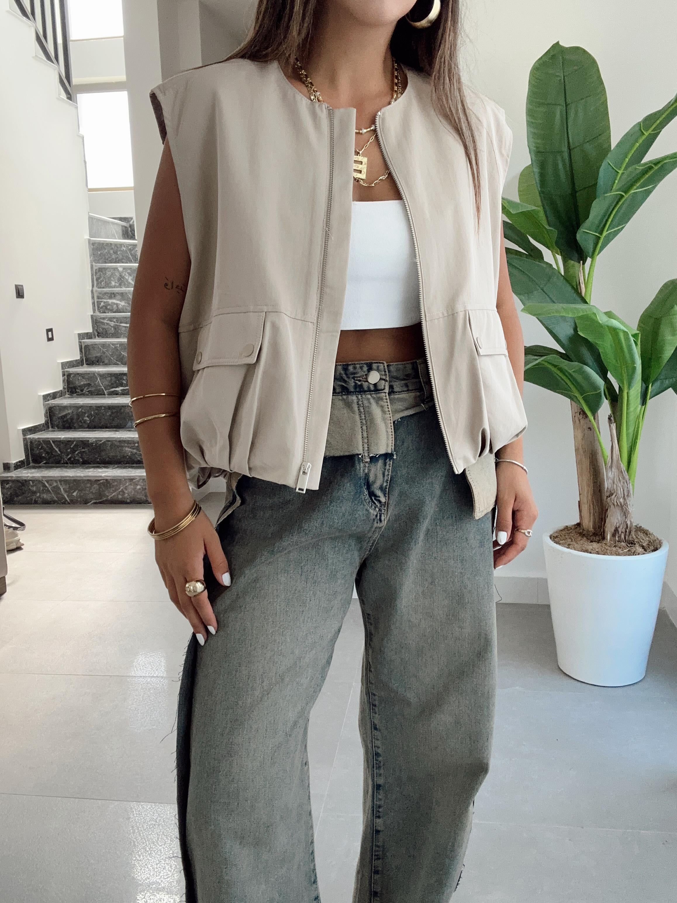 Hardy Bej Bomber Yelek