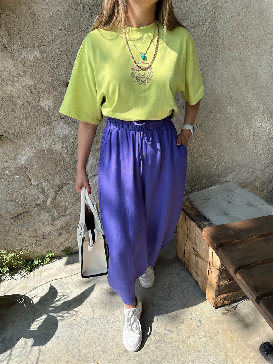 Harvard Yeşil Baskılı Tişört