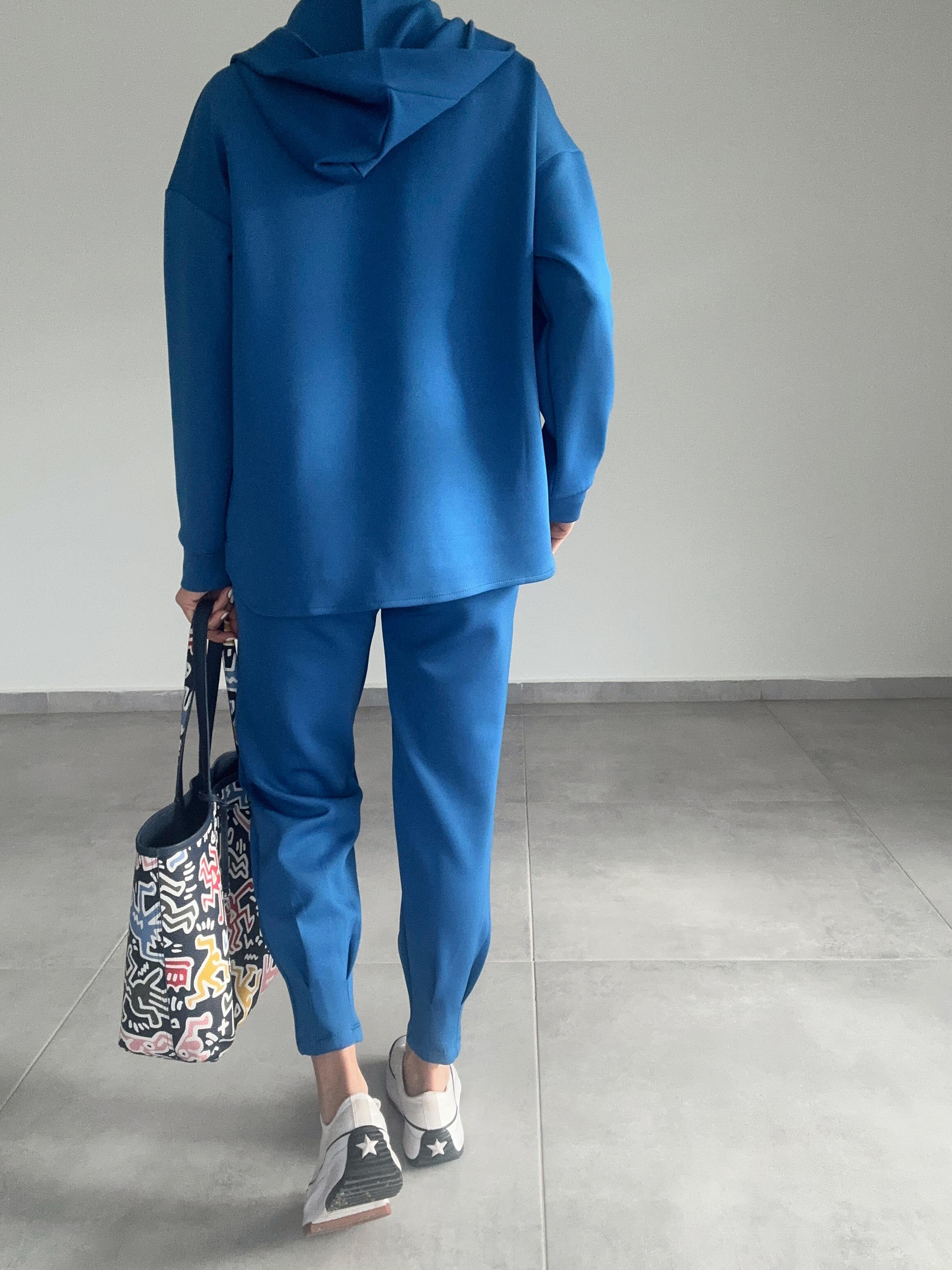 İndigo Scuba Sweatshirt