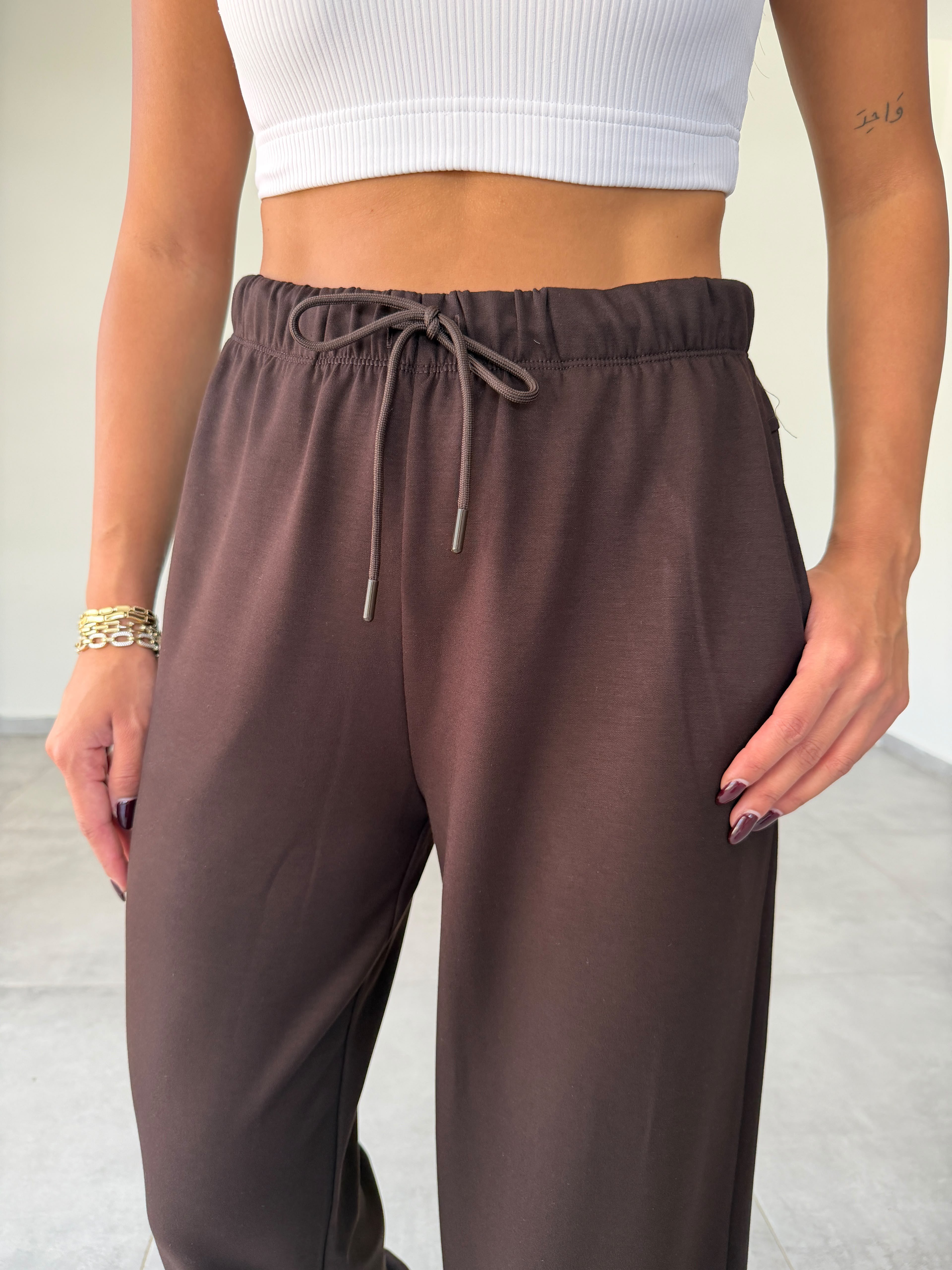 Kahve Modal Jogger Eşofman