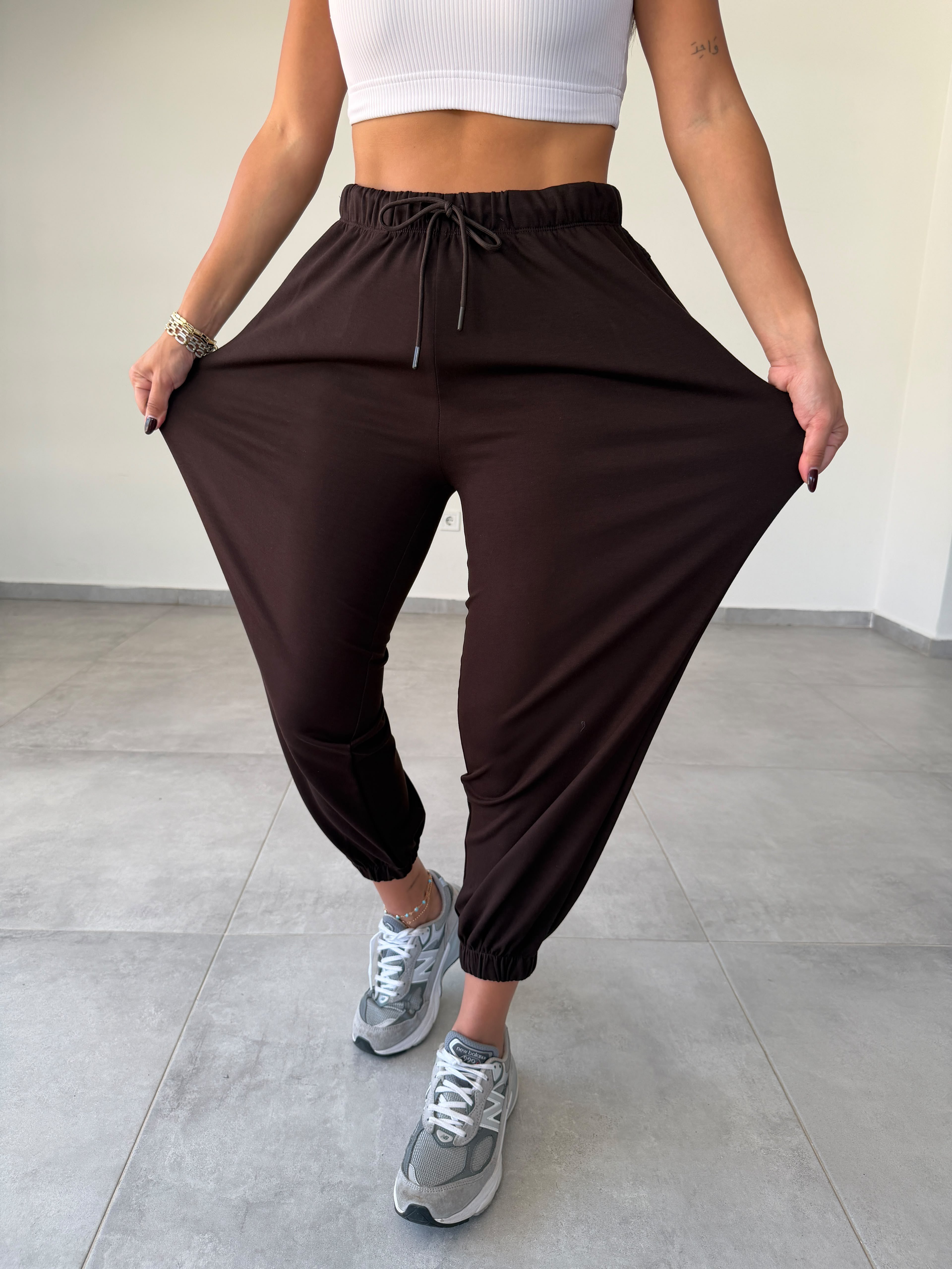 Kahve Modal Jogger Eşofman
