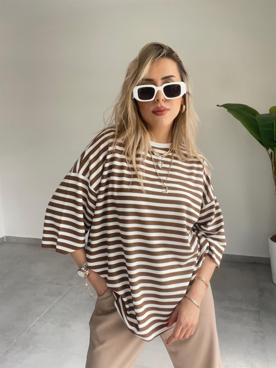 Kahve Oversize Tshirt
