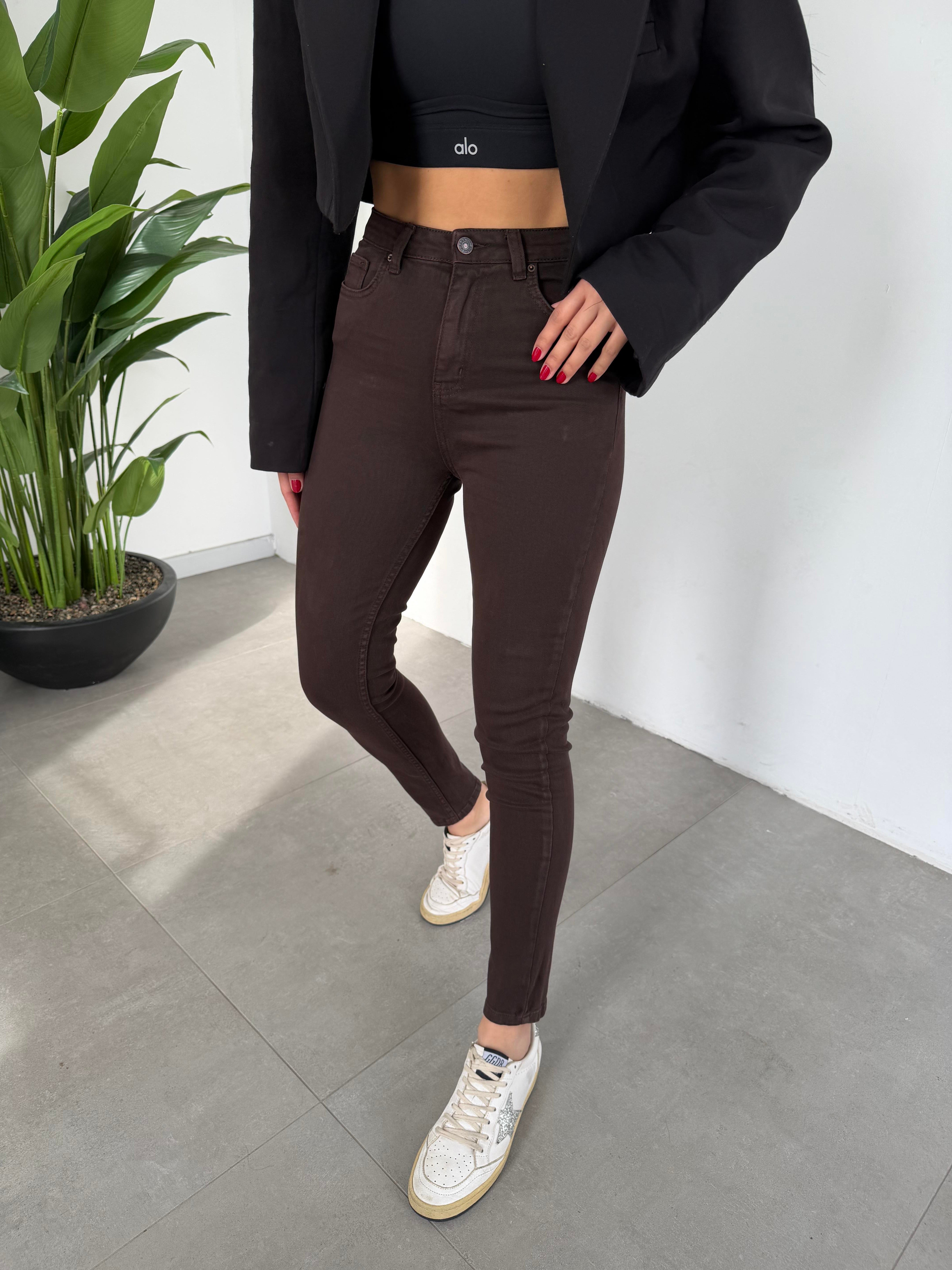 Kahve Skinny Jean