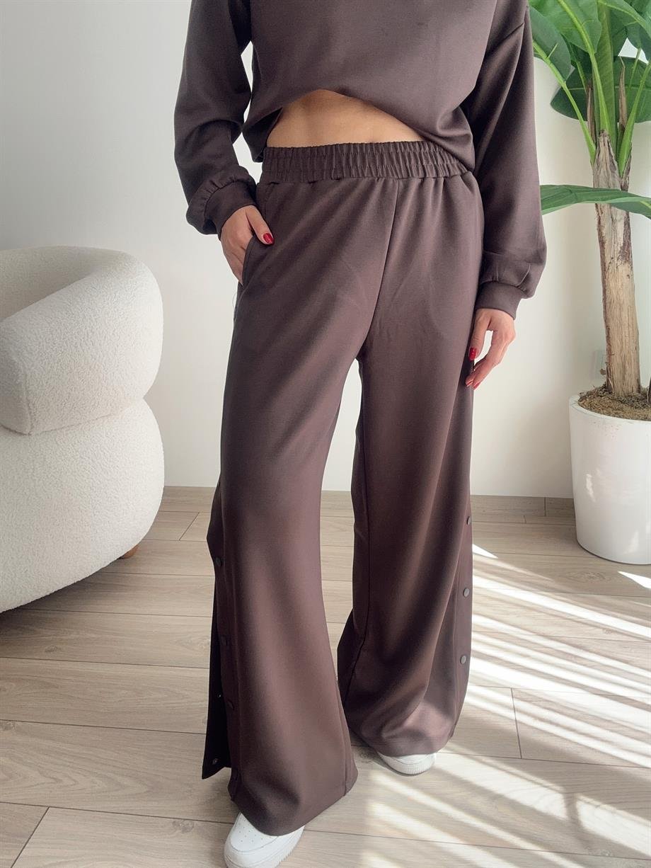 Kahve Sweat Takım