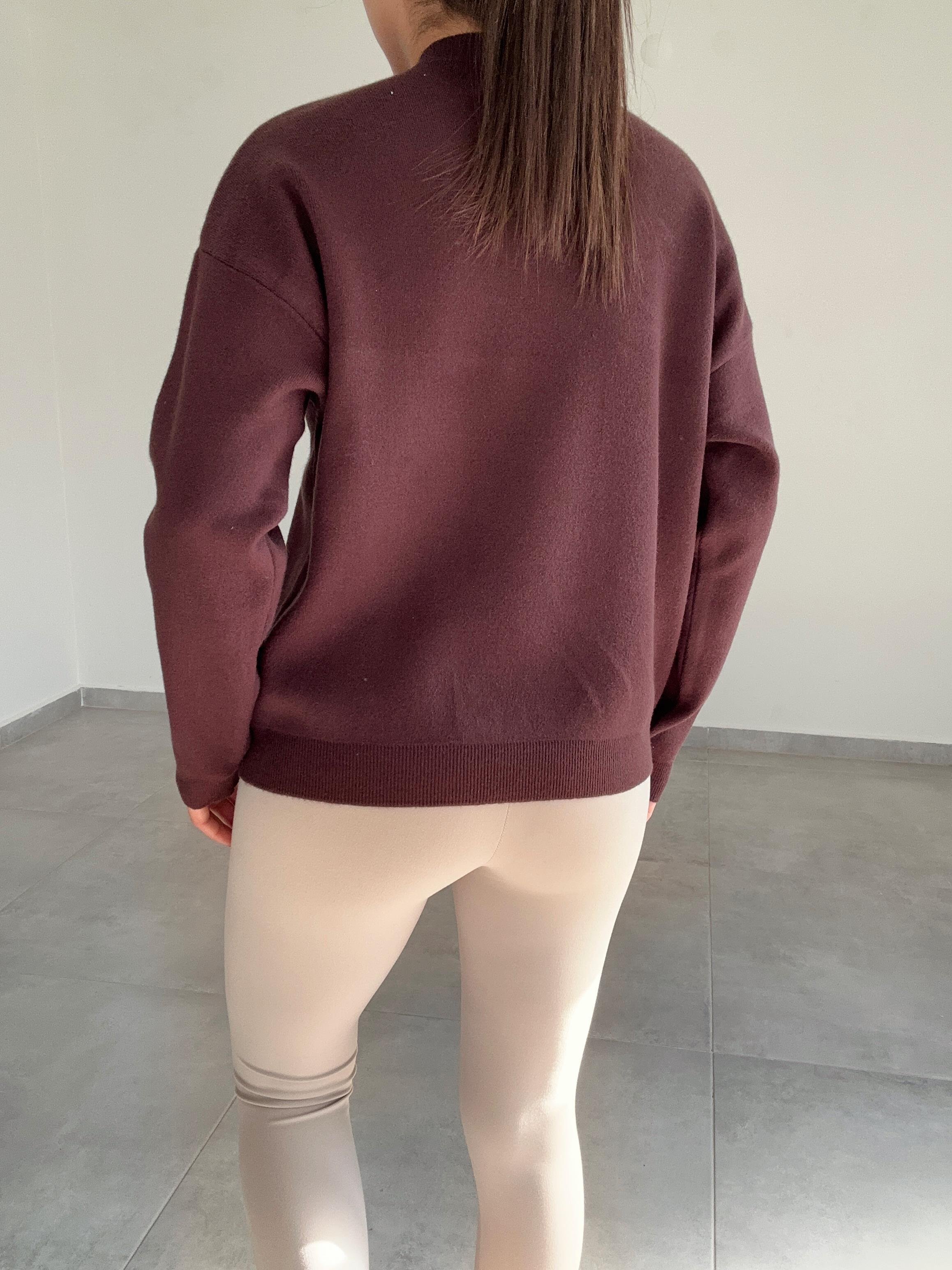 Kahve Tedy Nakışlı Yumoş Triko
