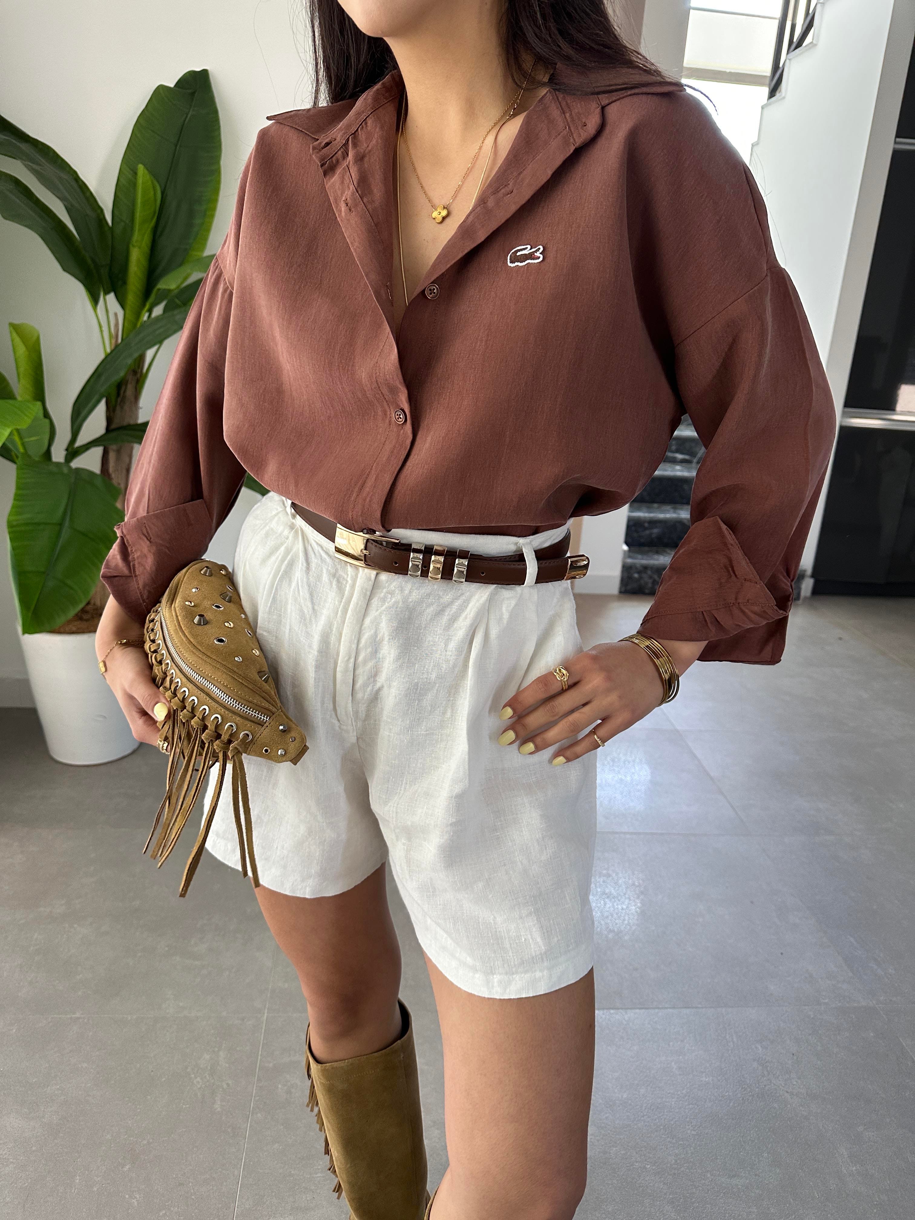 Kahve Tensel Gömlek