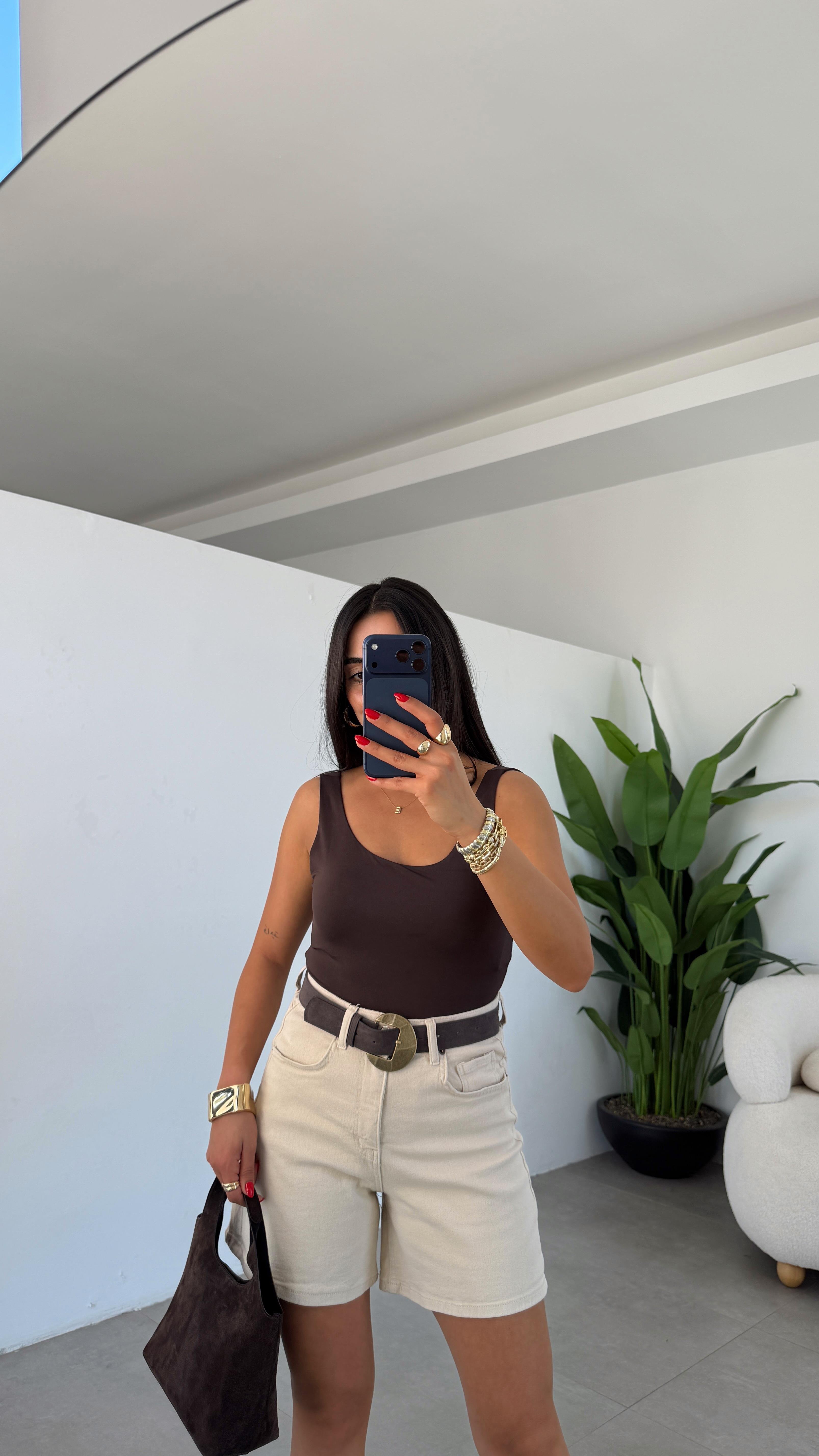 Kahve Zıbınlı Body