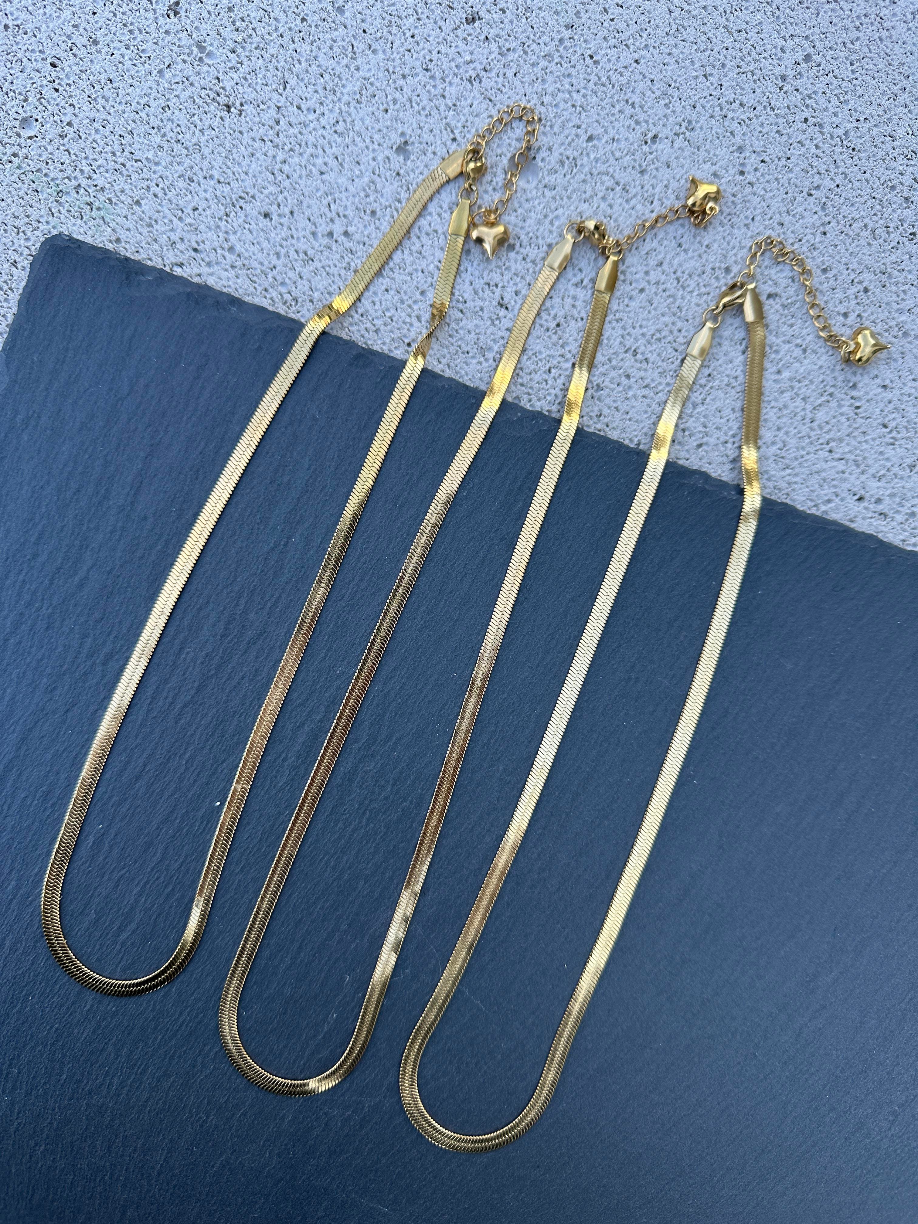 Kalın İtalyan Kolye Çelik 5855