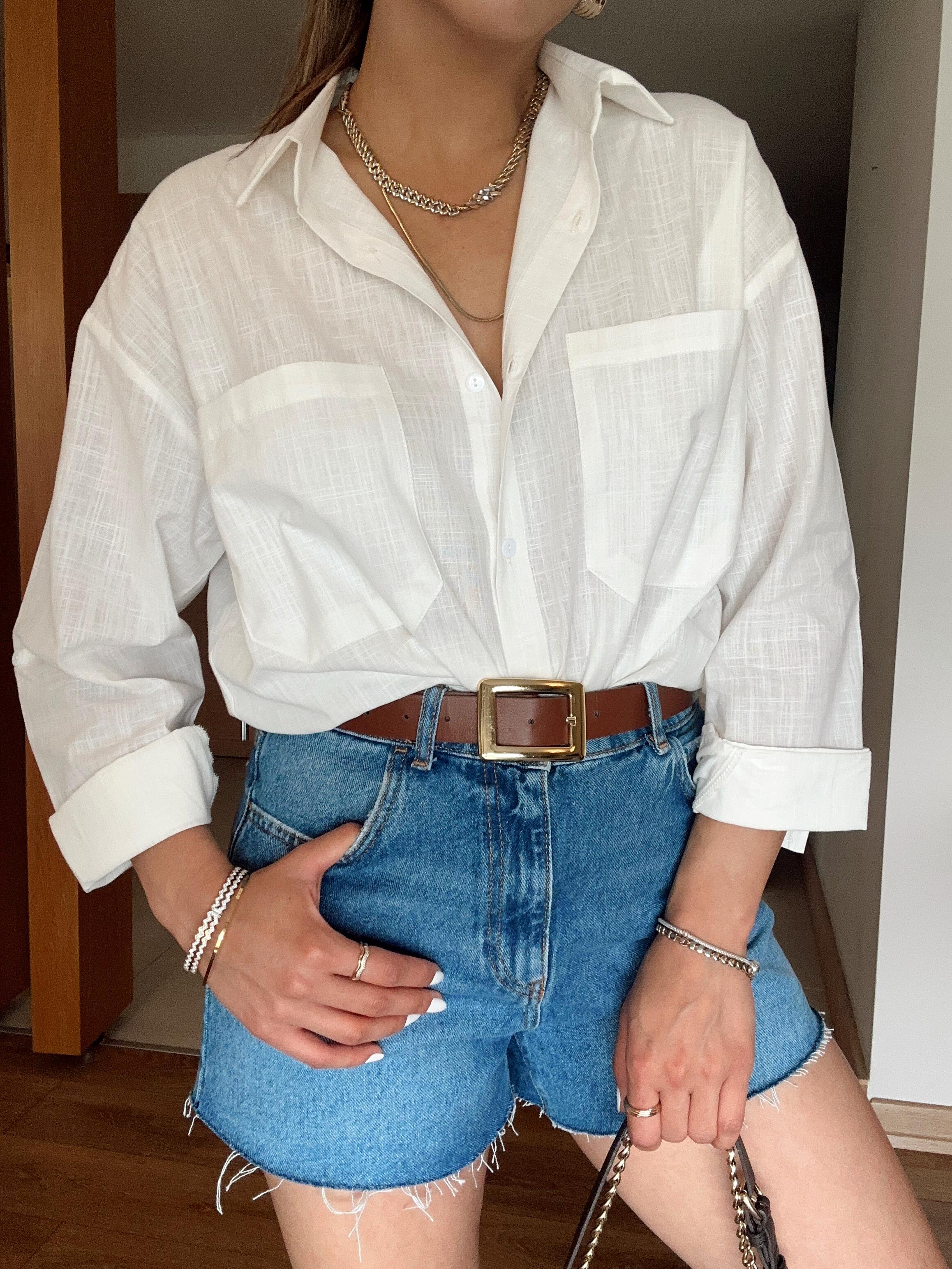 Kesik Paça Kot Şort