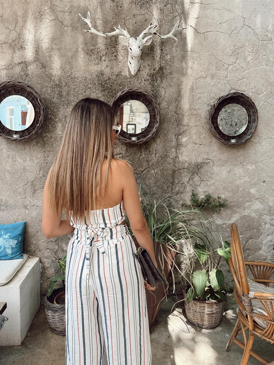 Key Mina Çizgili Takım