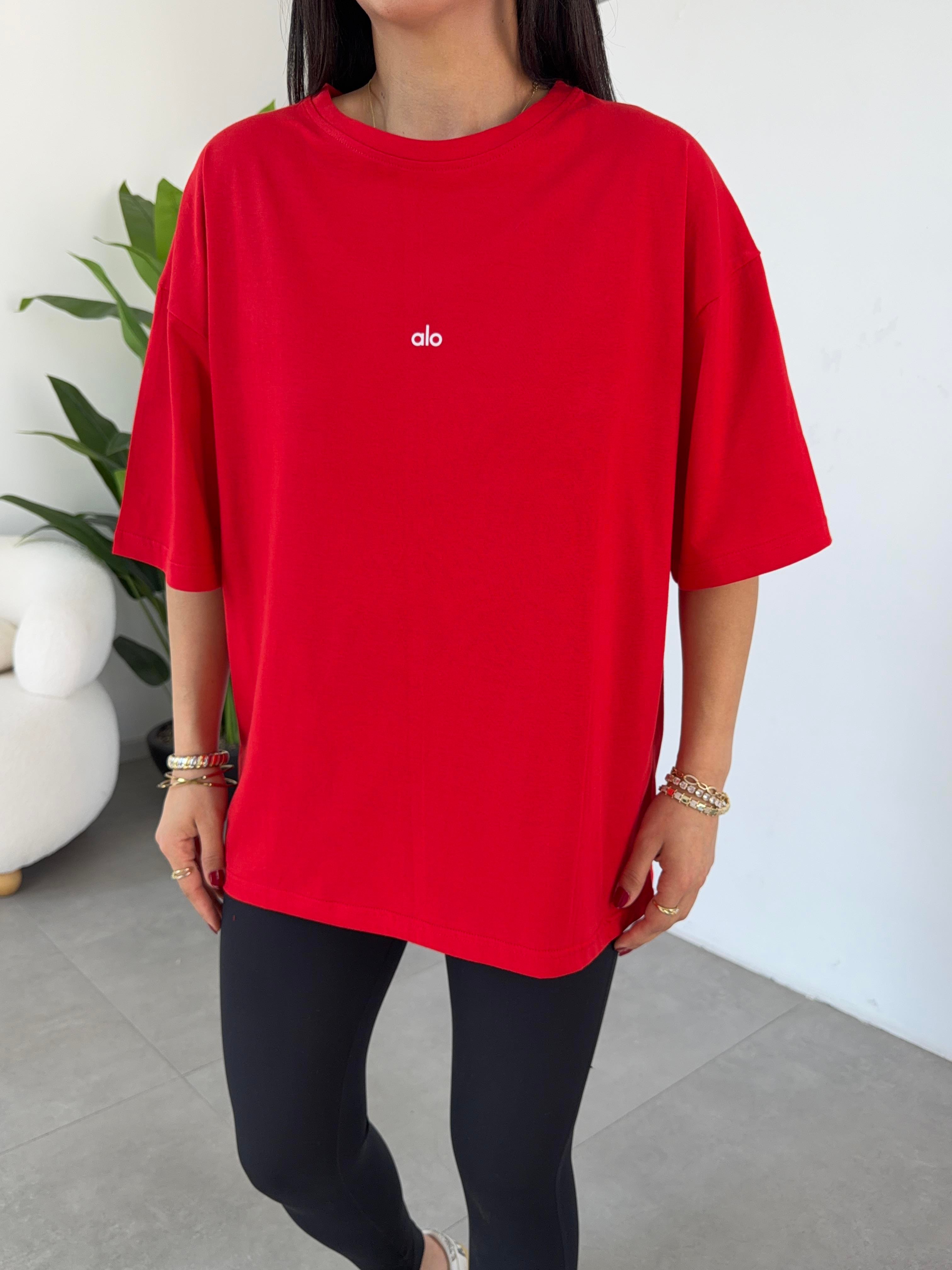 Kırmızı Ao Basic Tshirt