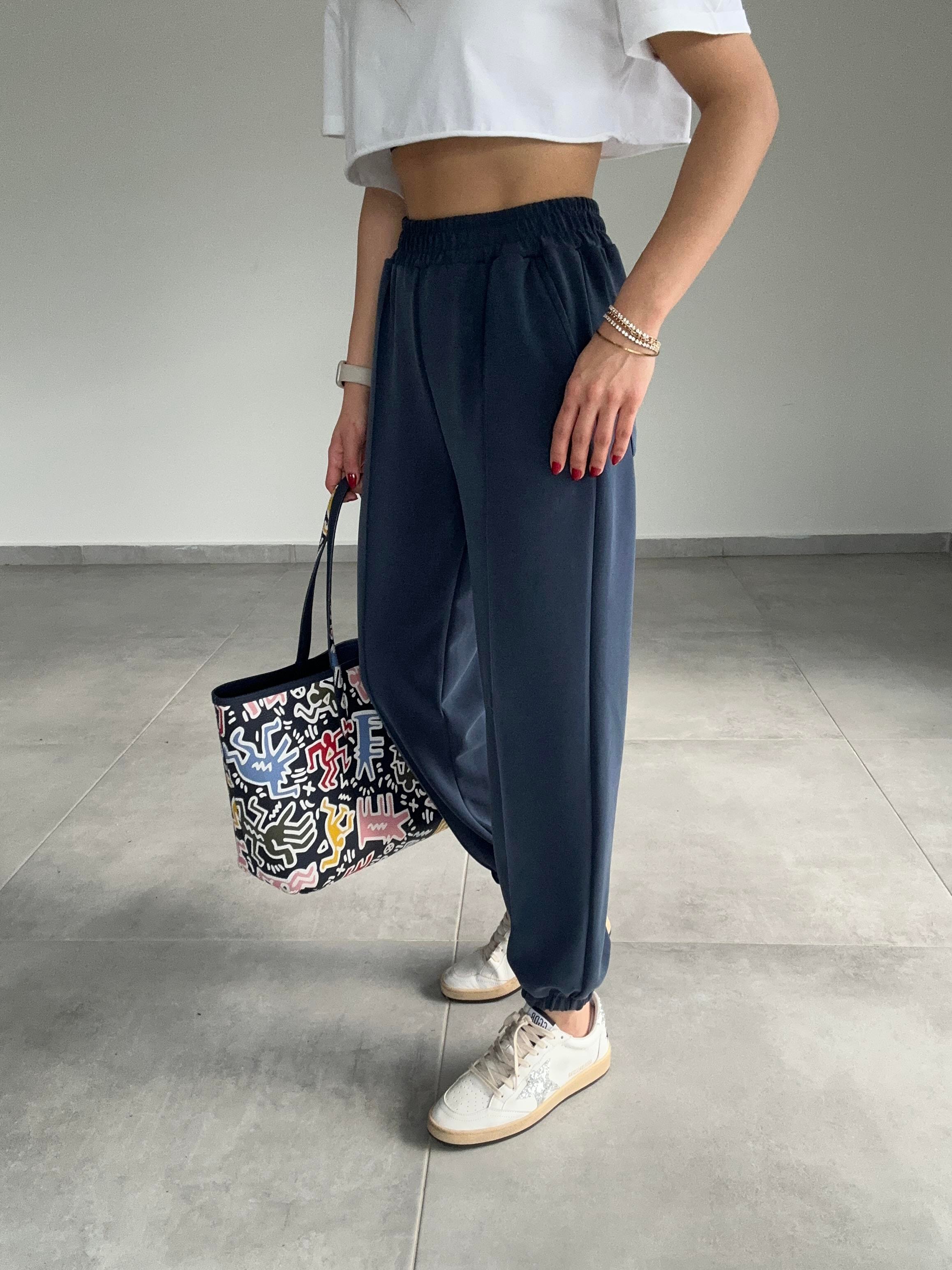 Lacivert Jogger Pantolon