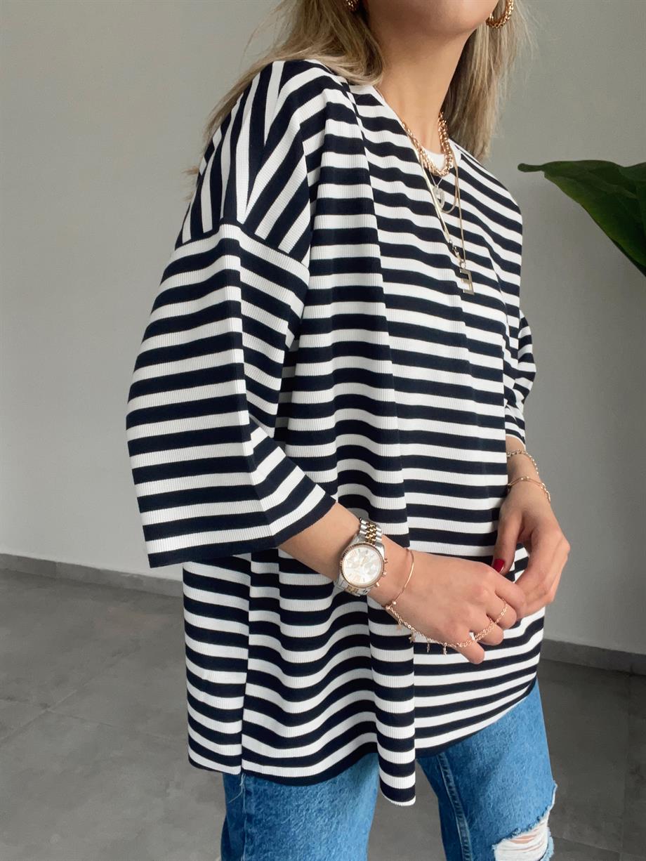 Lacivert Oversize Tshirt