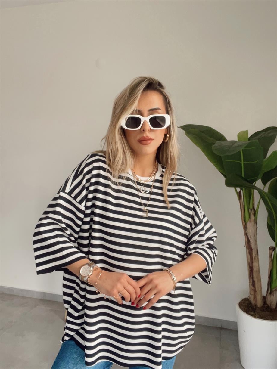 Lacivert Oversize Tshirt