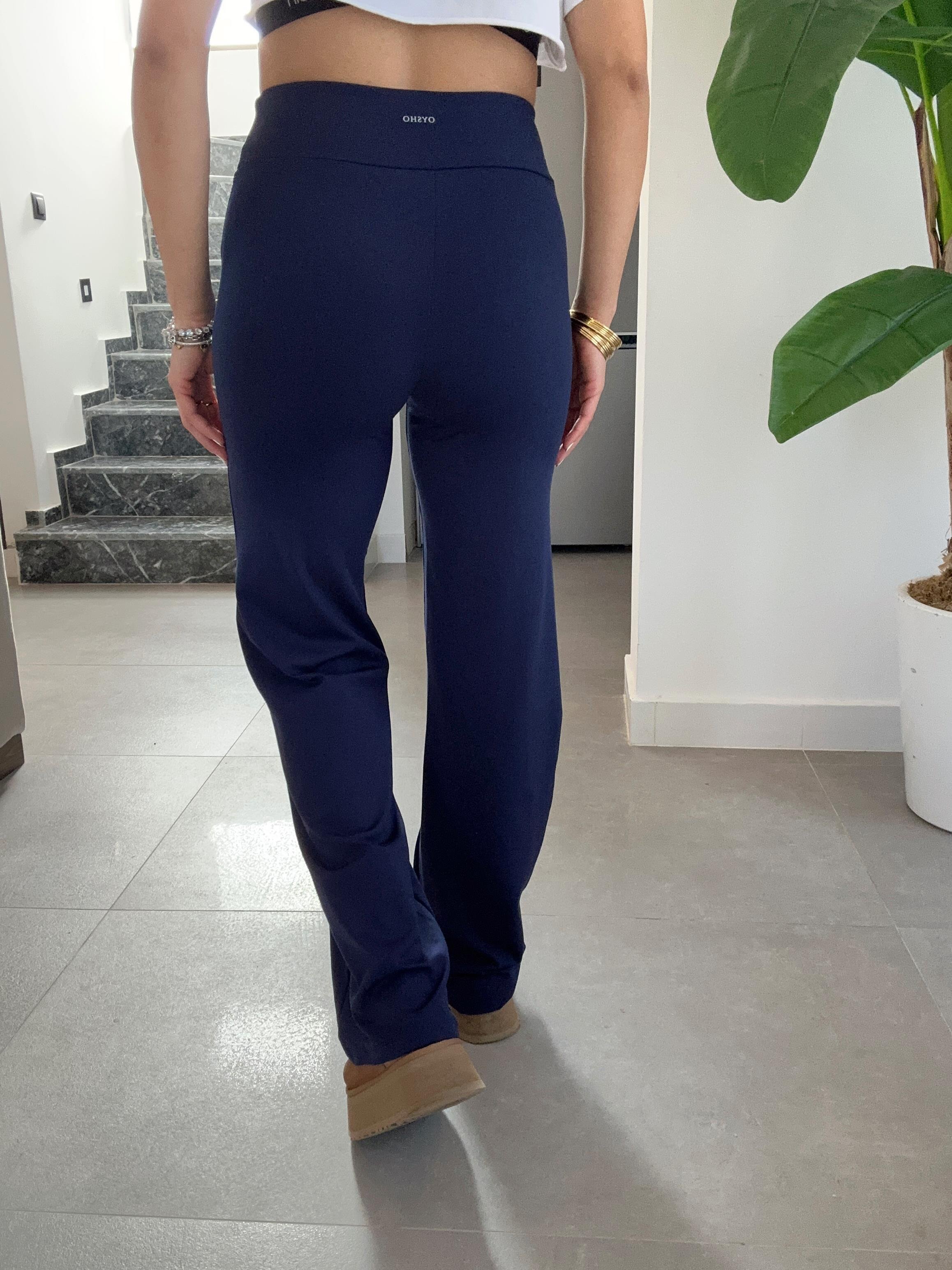 Lacivert Oys Bol Paça Pantolon