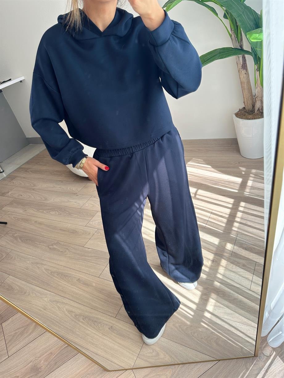 Lacivert Sweat Takım
