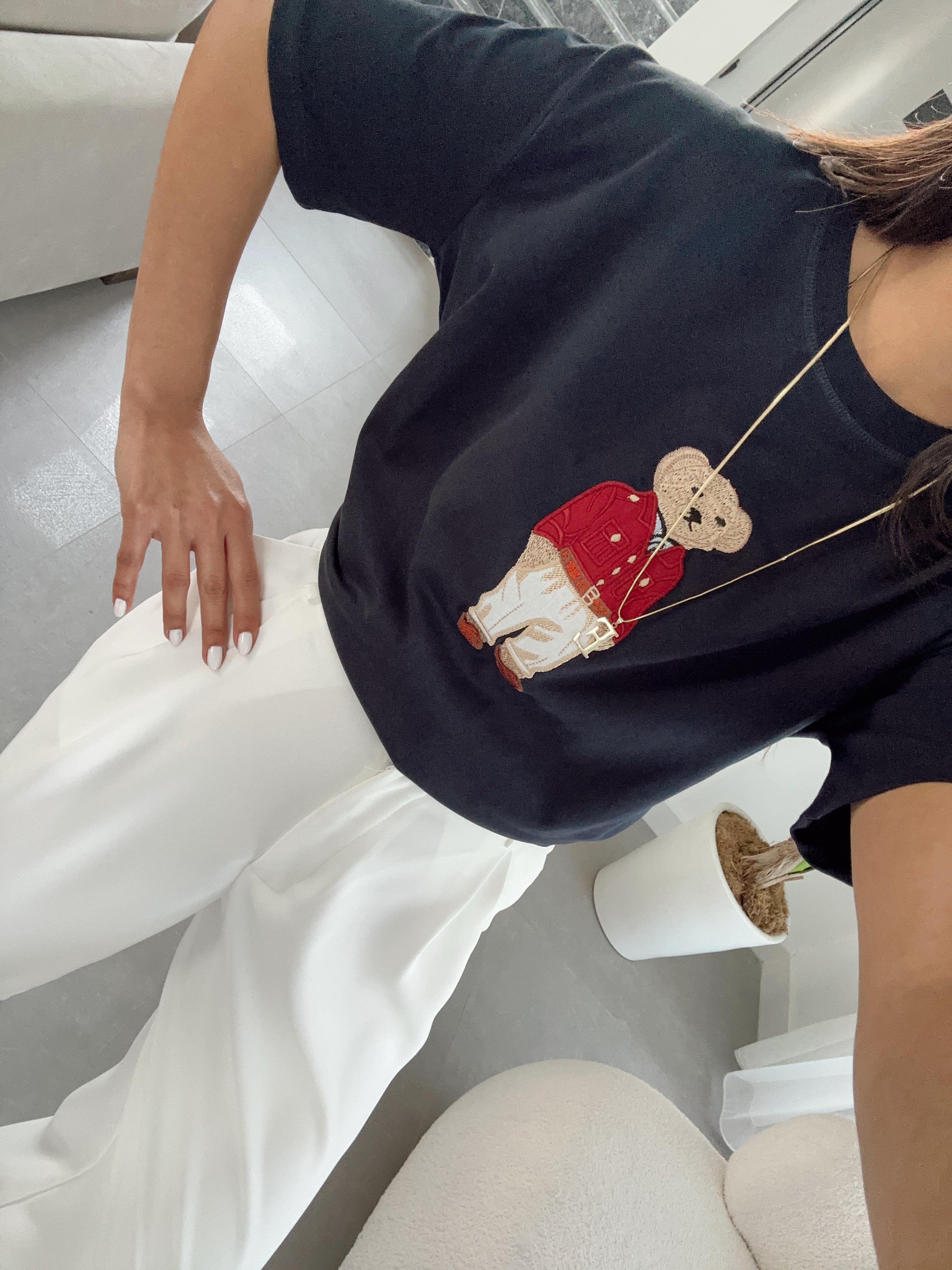 Lacivert Teddy Basic Tişört