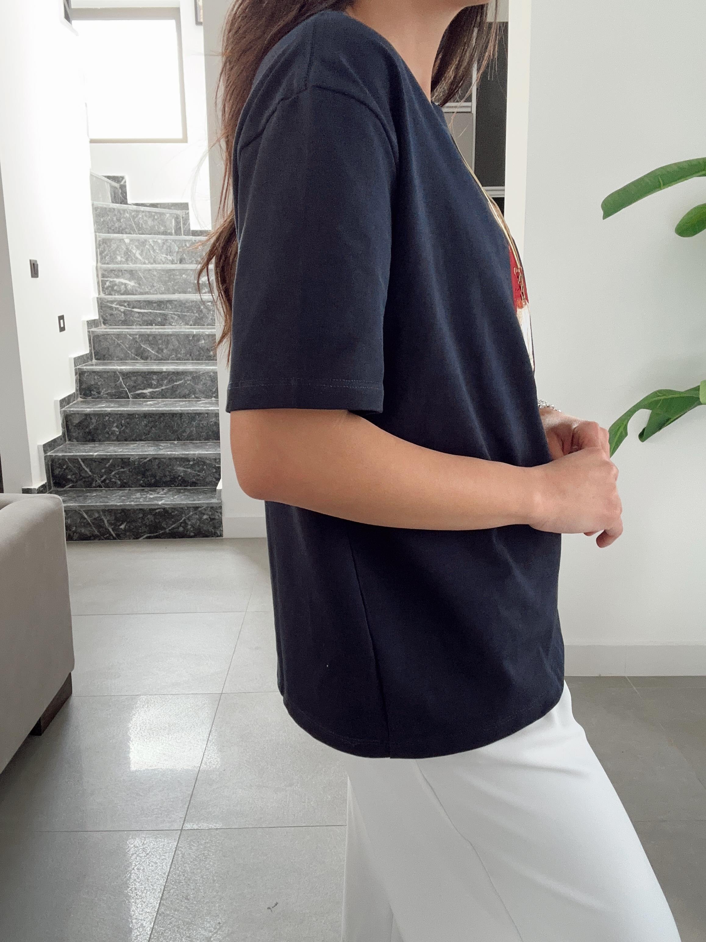 Lacivert Teddy Basic Tişört