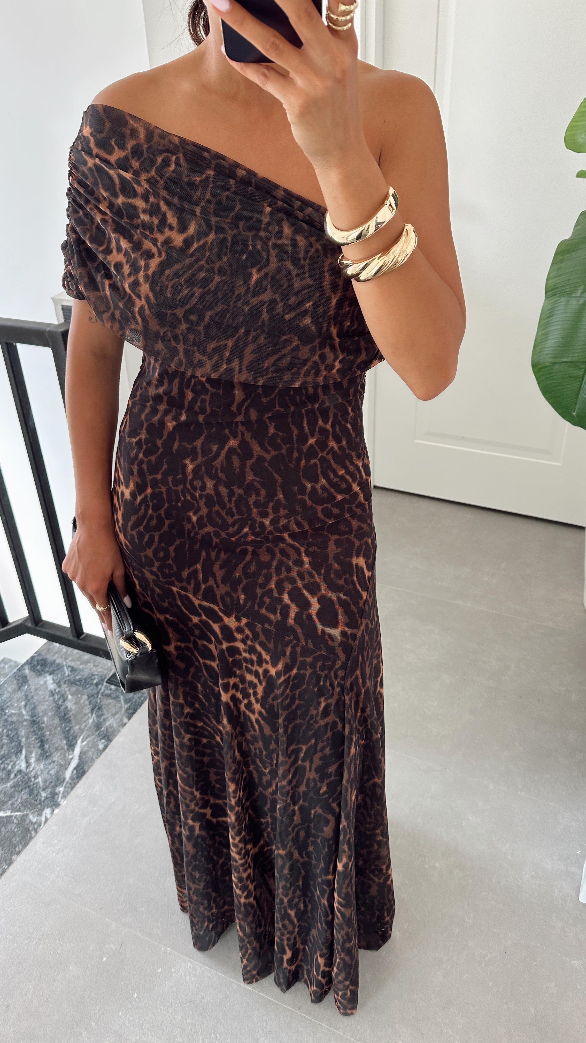 Leopar Frezya Elbise