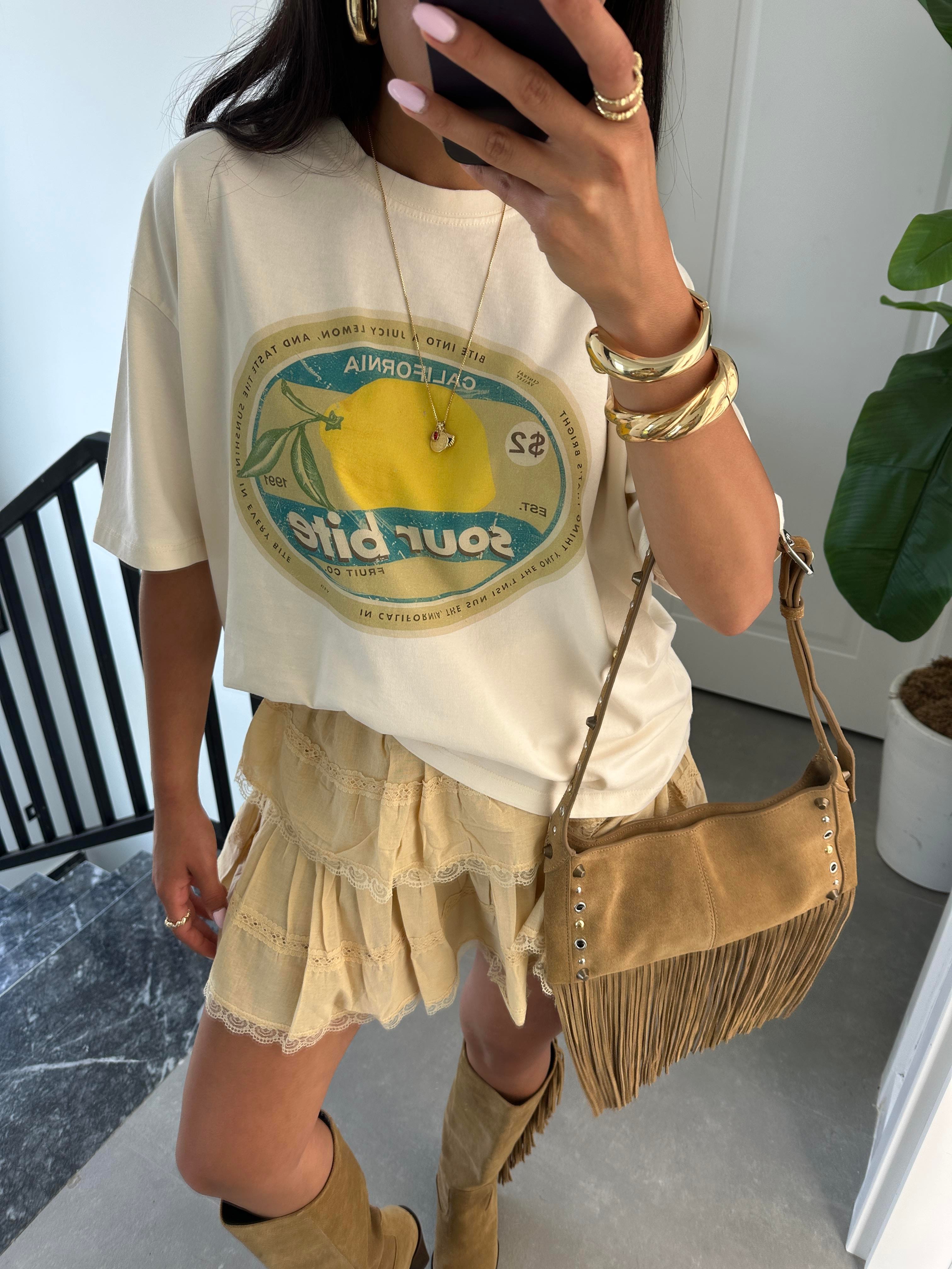 Limon Baskılı Tshirt