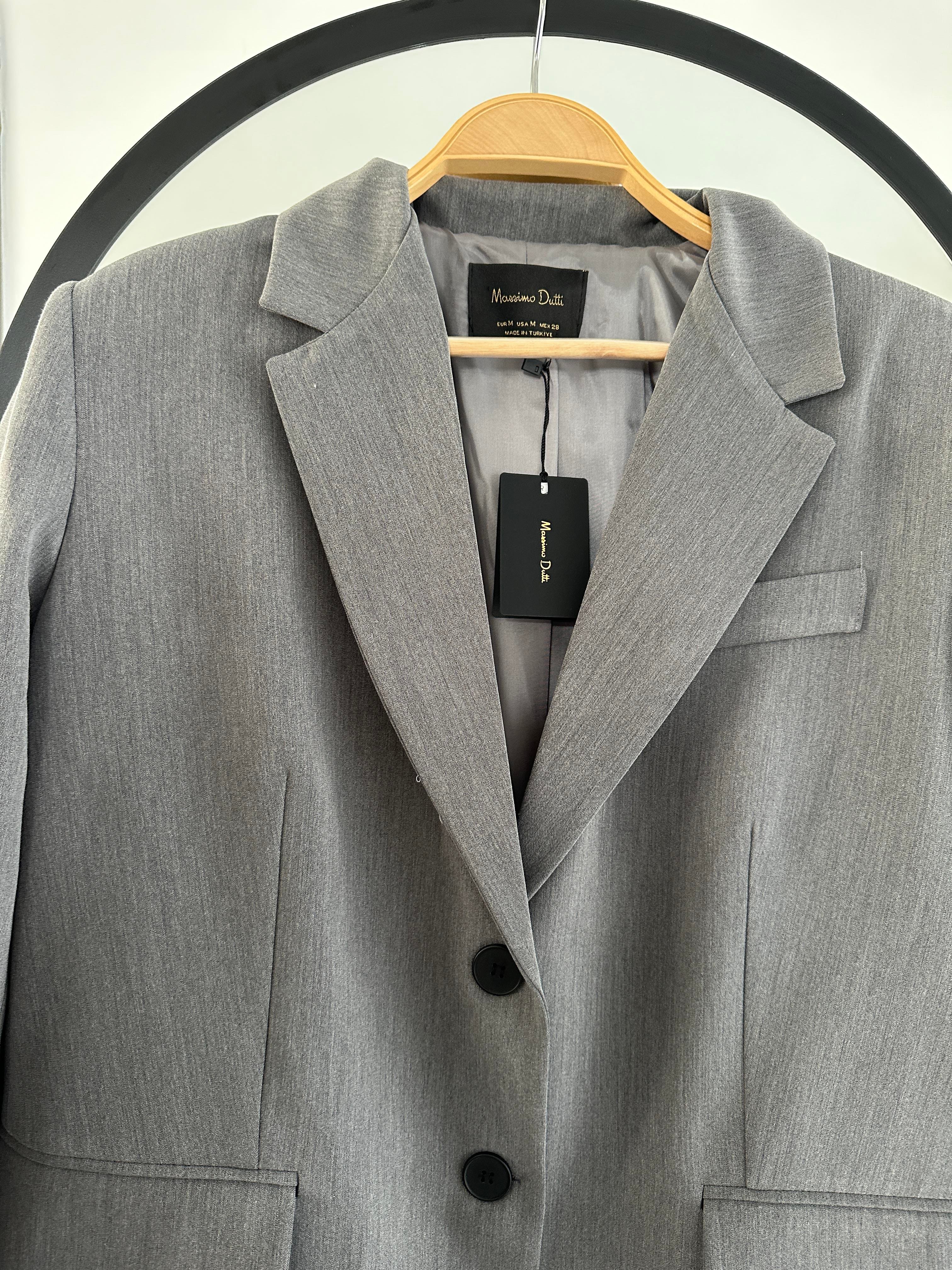 M-D Antrasit Vatkalı Blazer