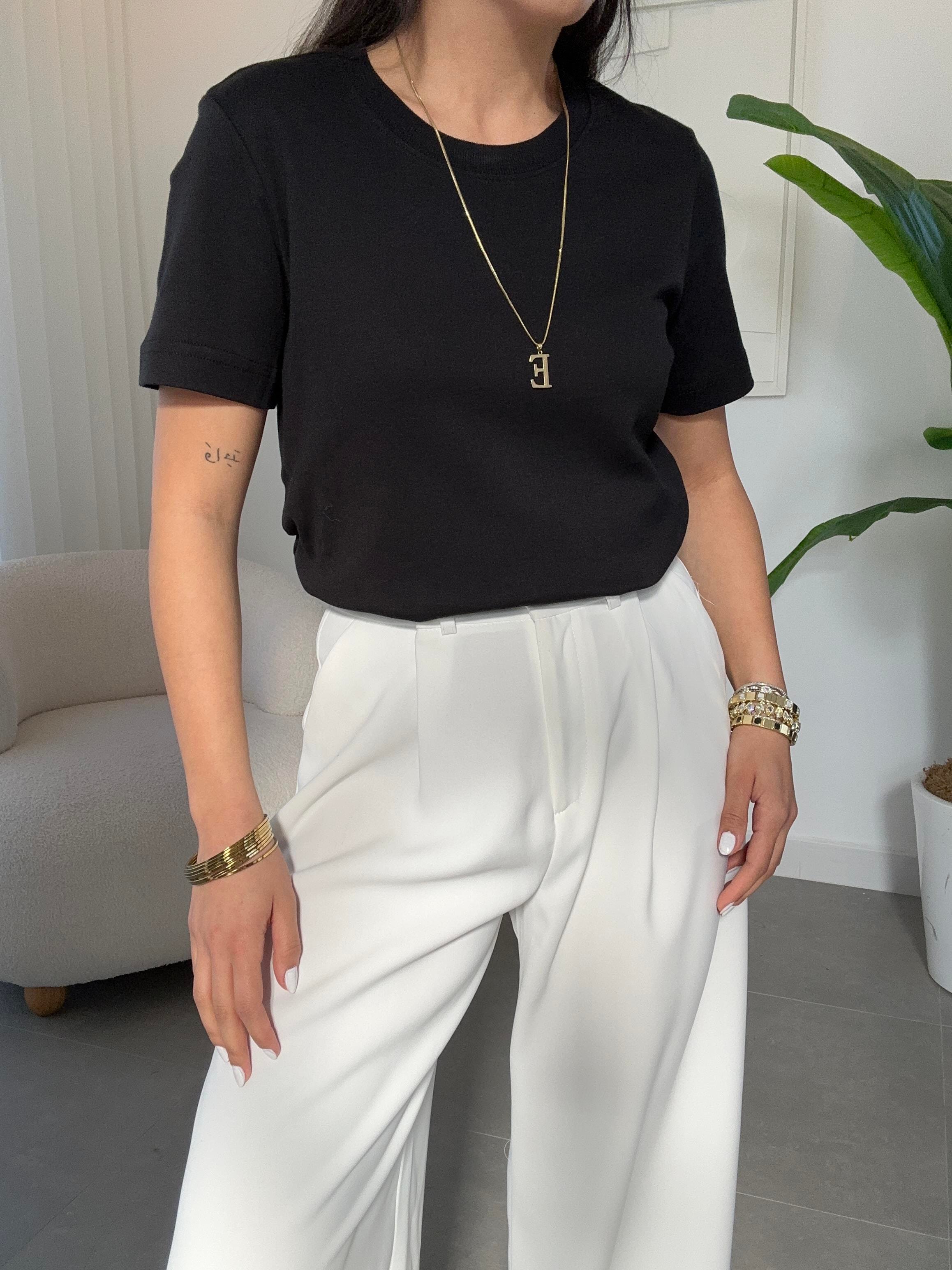 M-D Siyah Basic Tshirt