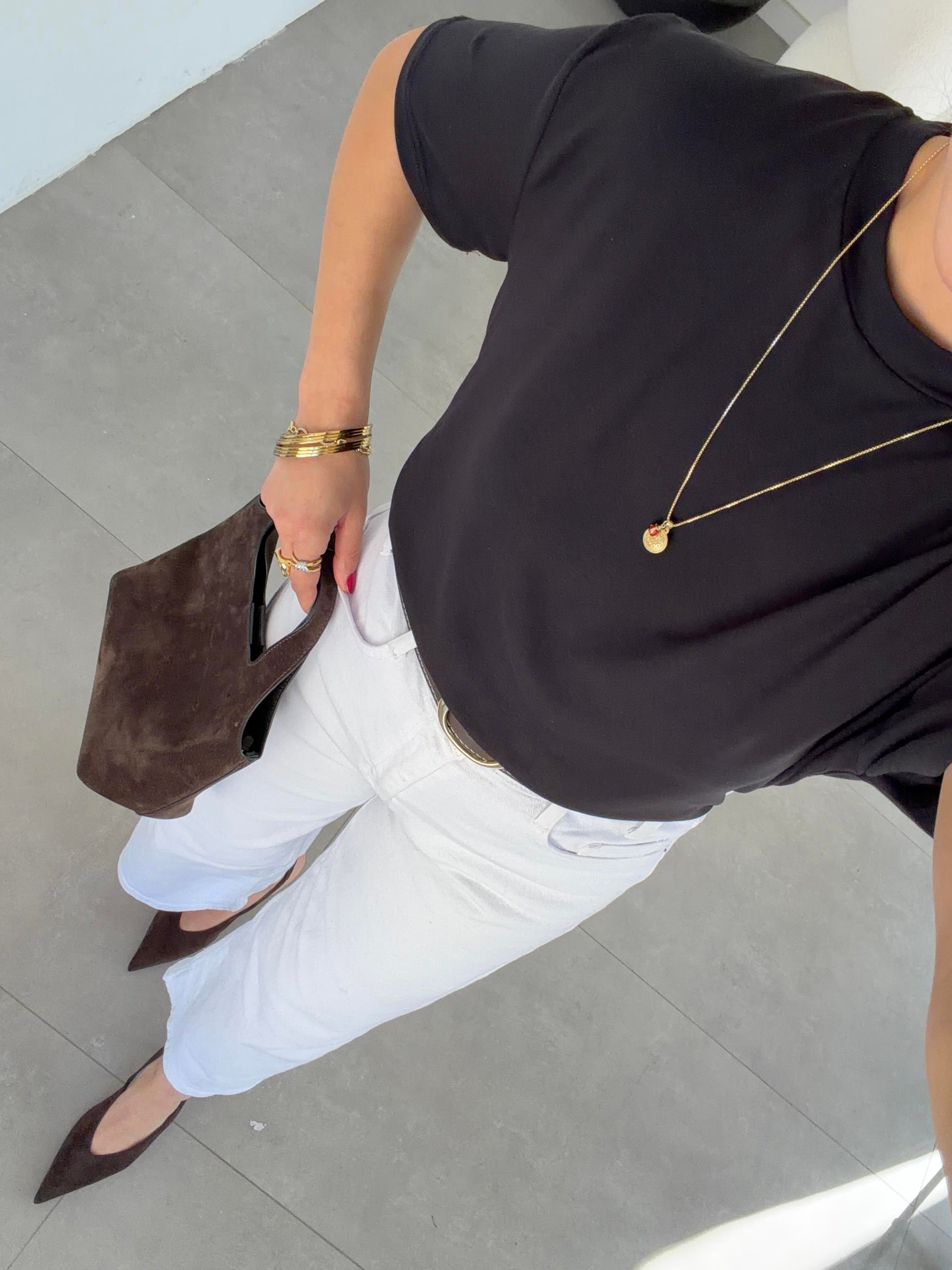 M-D Siyah İnterlok Bisiklet Yaka Basic