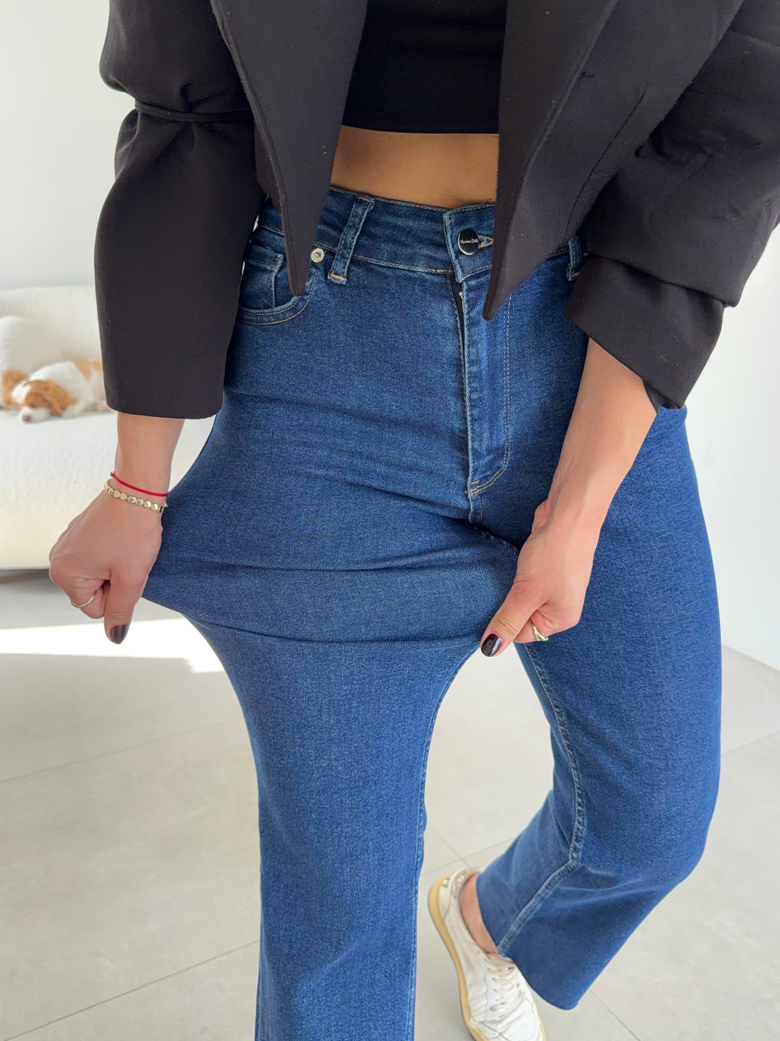 Mavi Bootcut Kesik Paça Jean