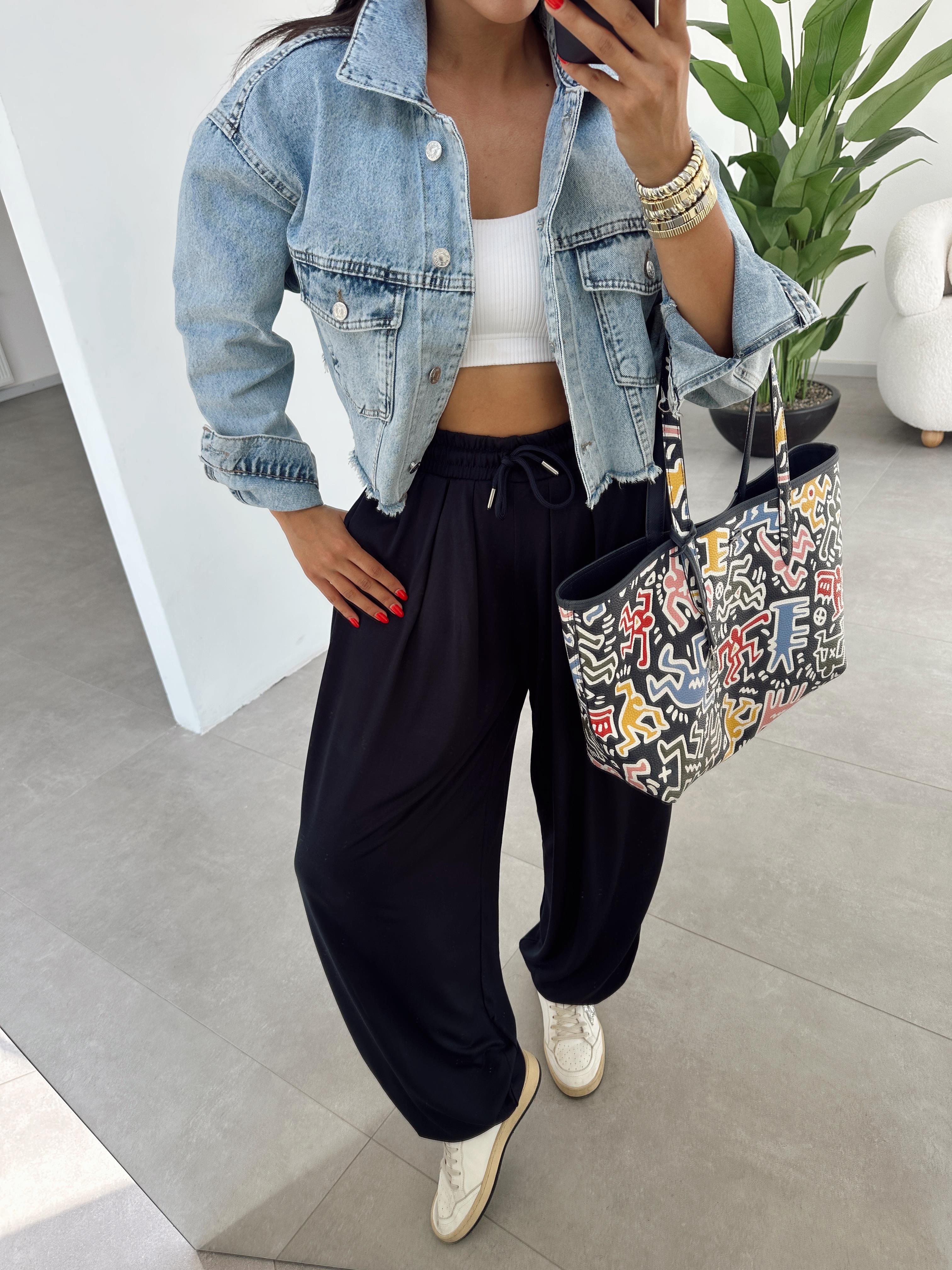 Mavi Crop Denim Ceket