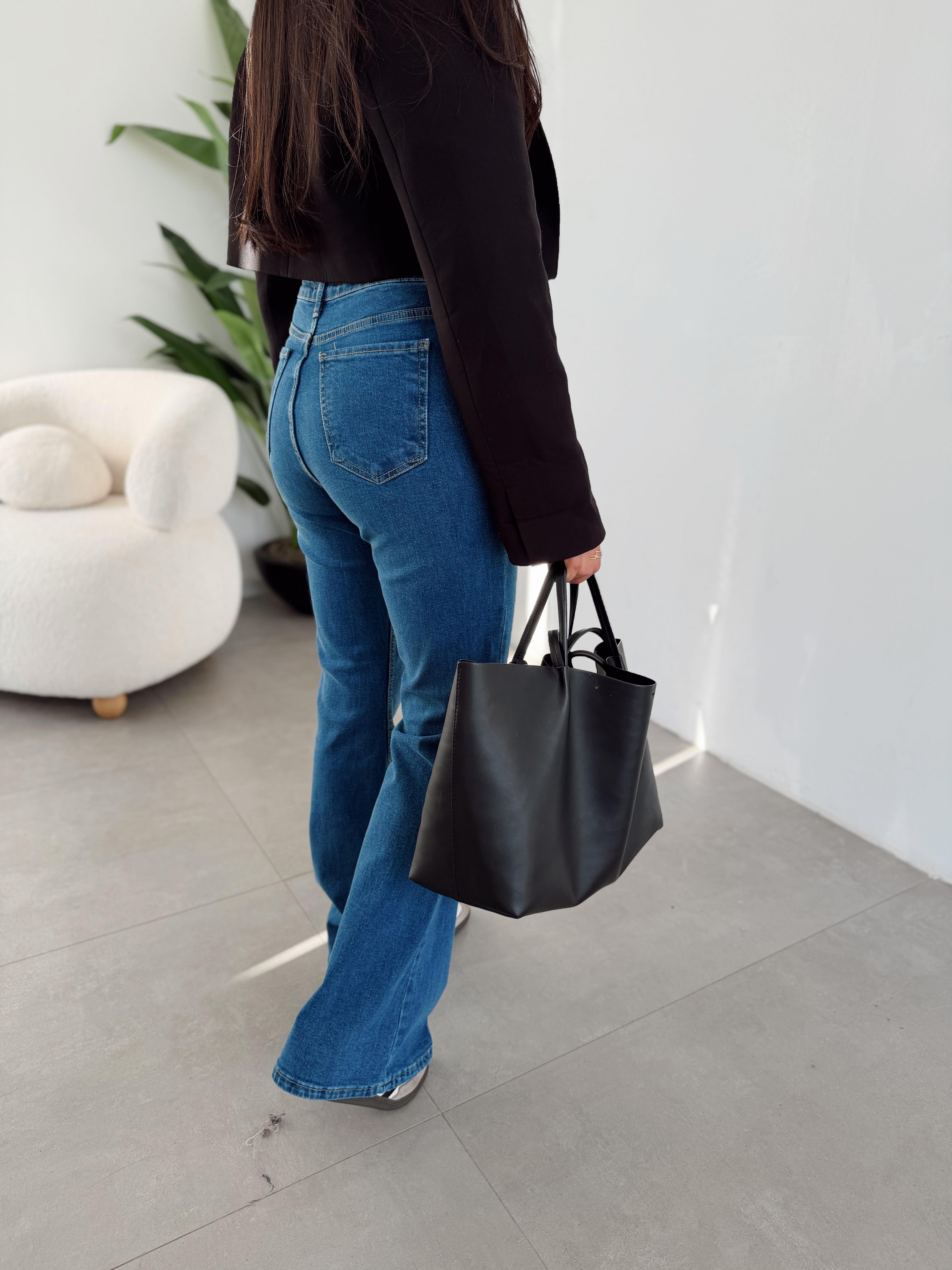 Mavi İspanyol Paça Jean