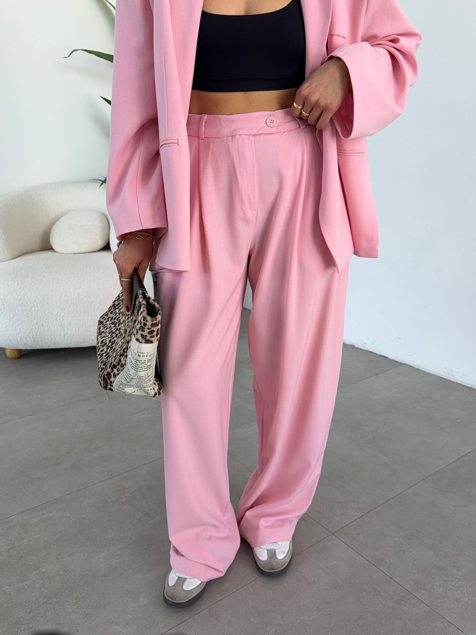 Monaco Pembe Maskülen Pantolon