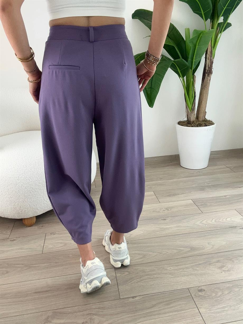 Mor Şalvar Pantolon