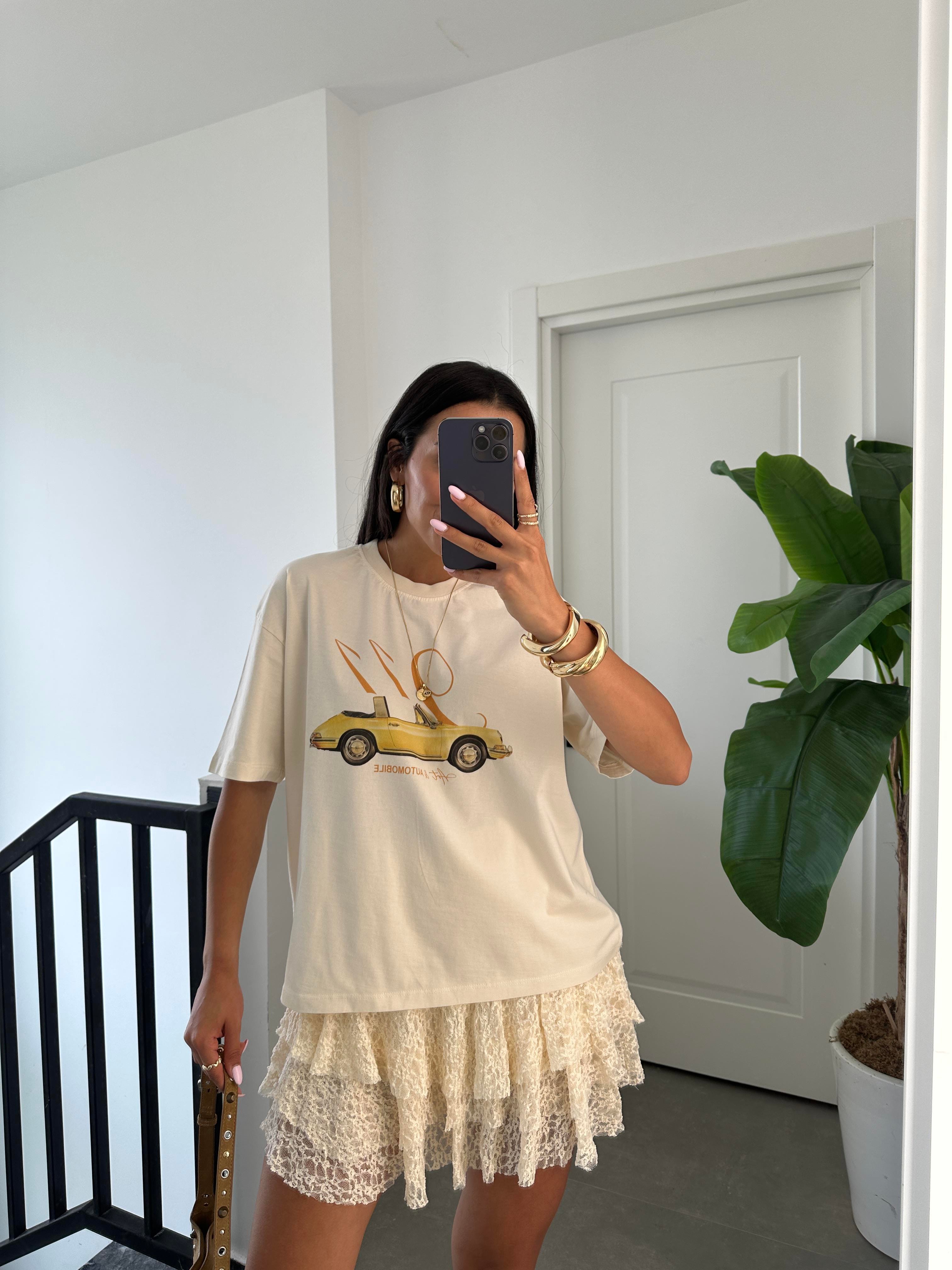 Otomobil Baskı Tshirt