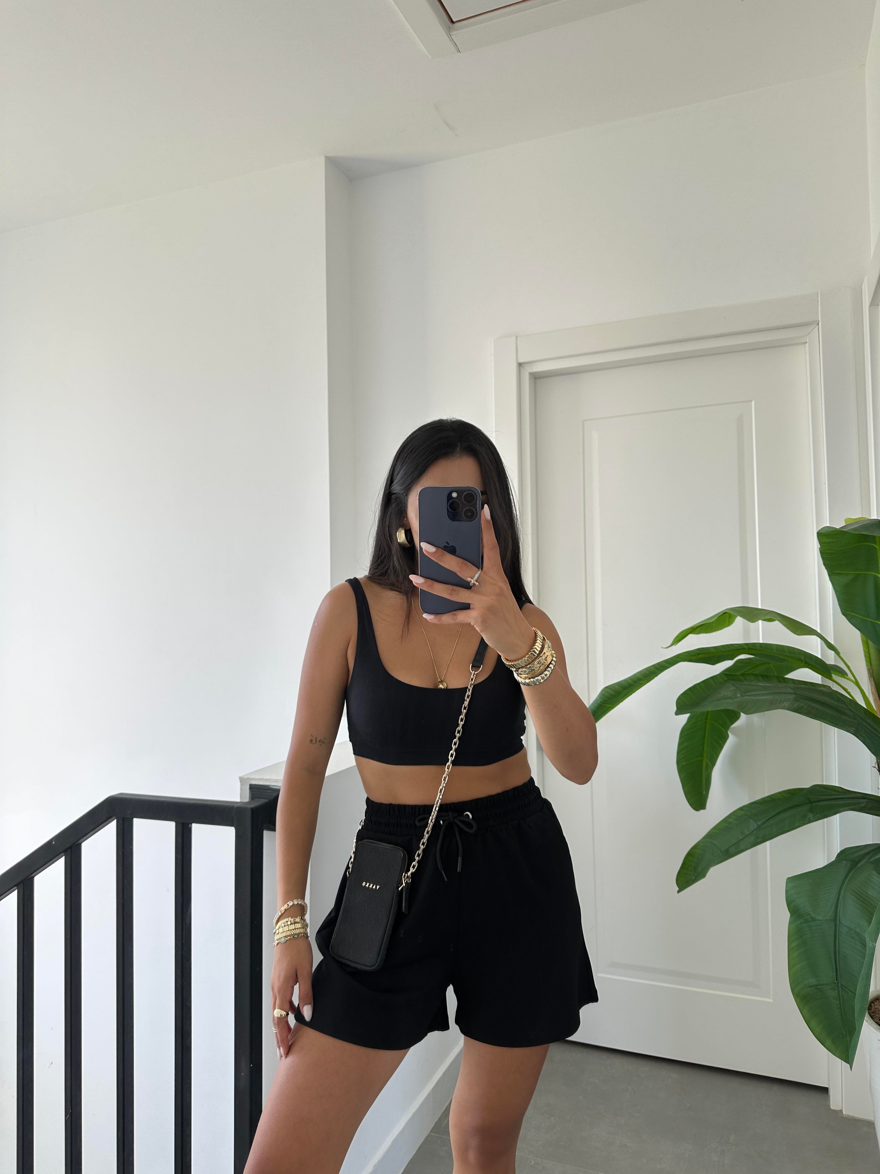 Oys Siyah Modal Şort