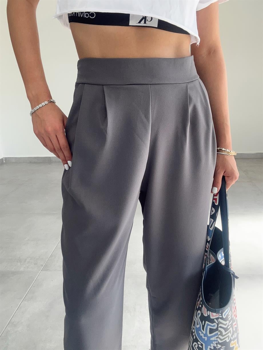 Özel Üretim Bombeli Antrasit Pantolon